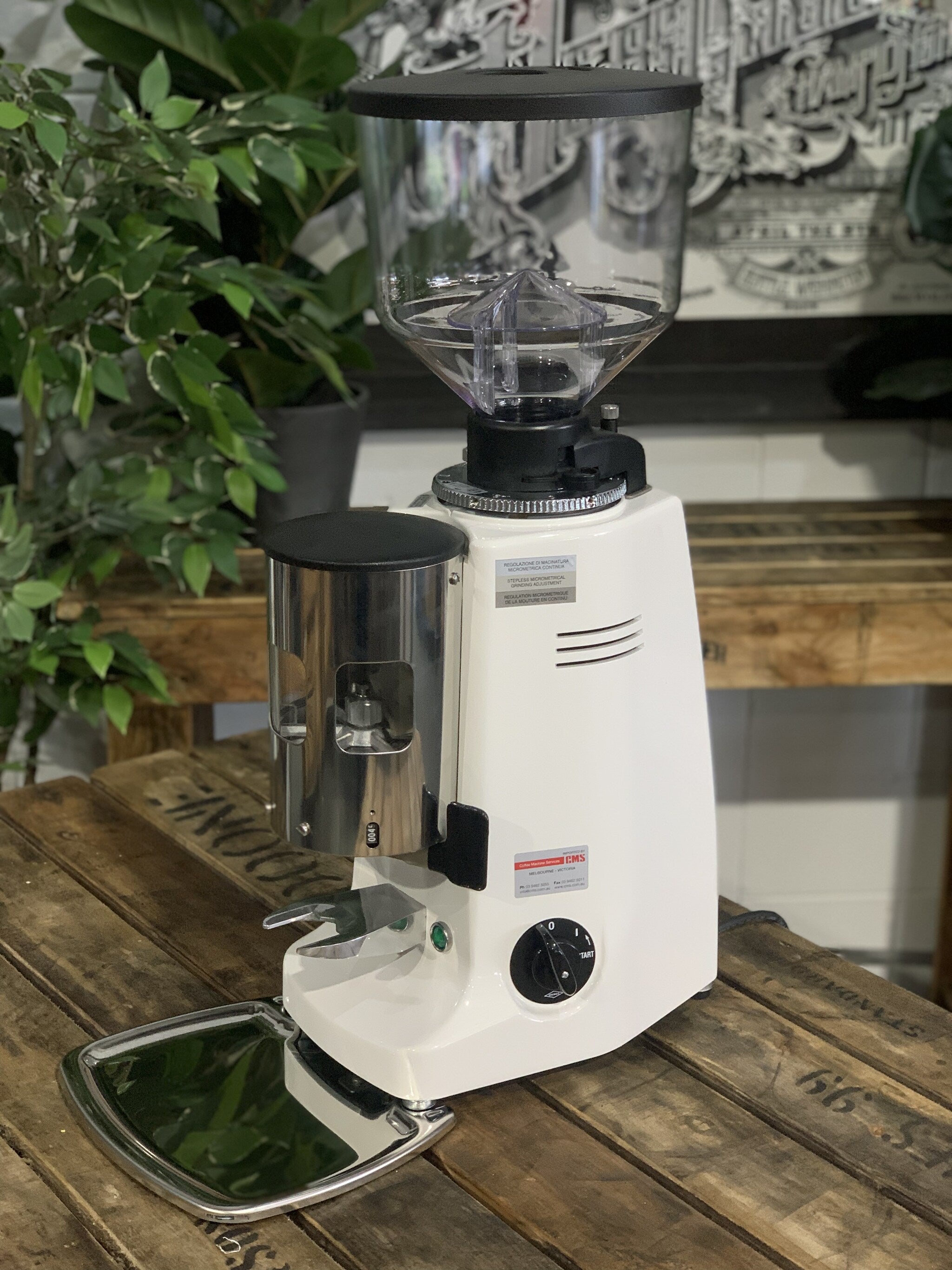 Mazzer Major Automatic Coffee Grinder White