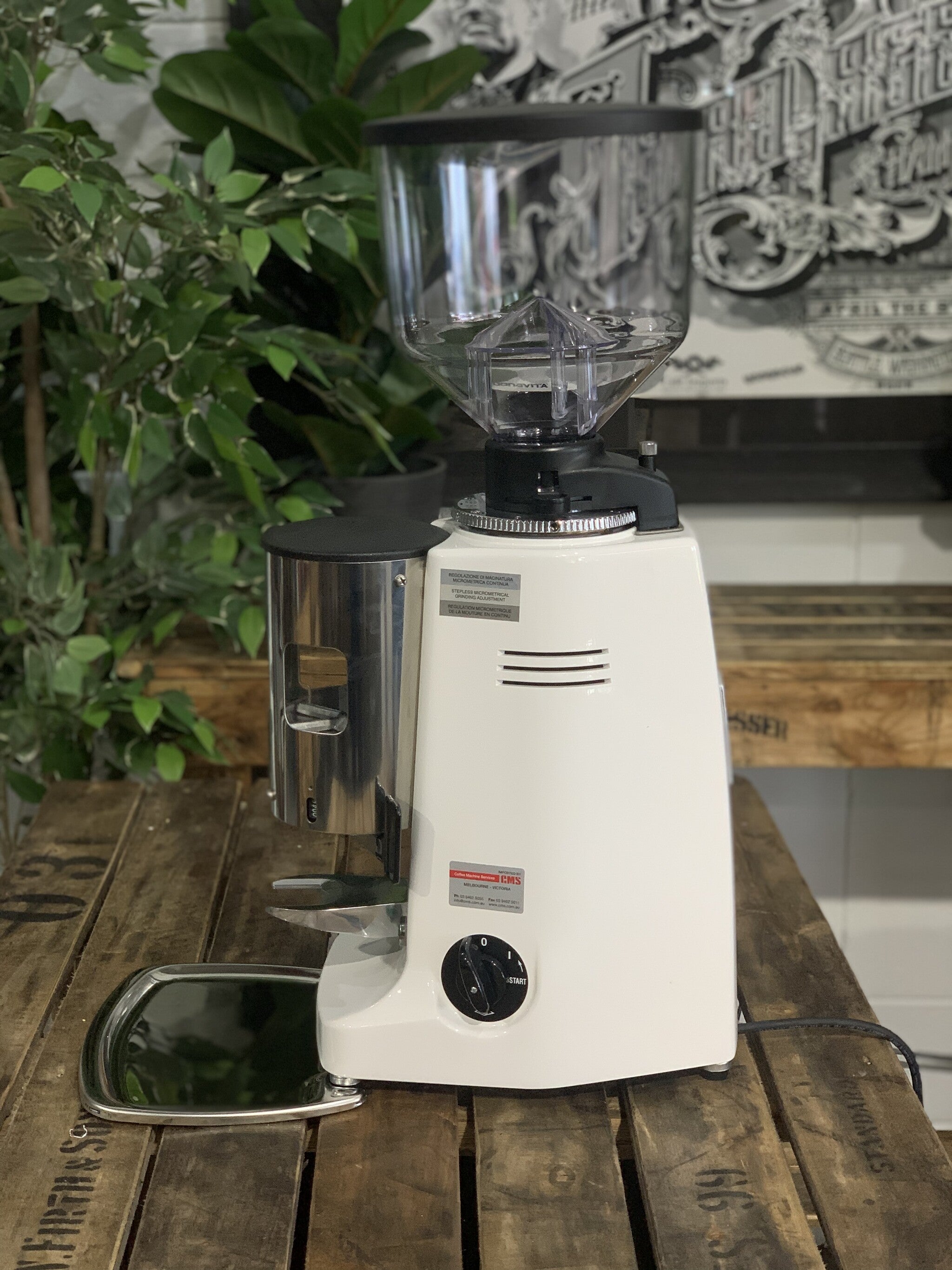 Mazzer Major Automatic Coffee Grinder White