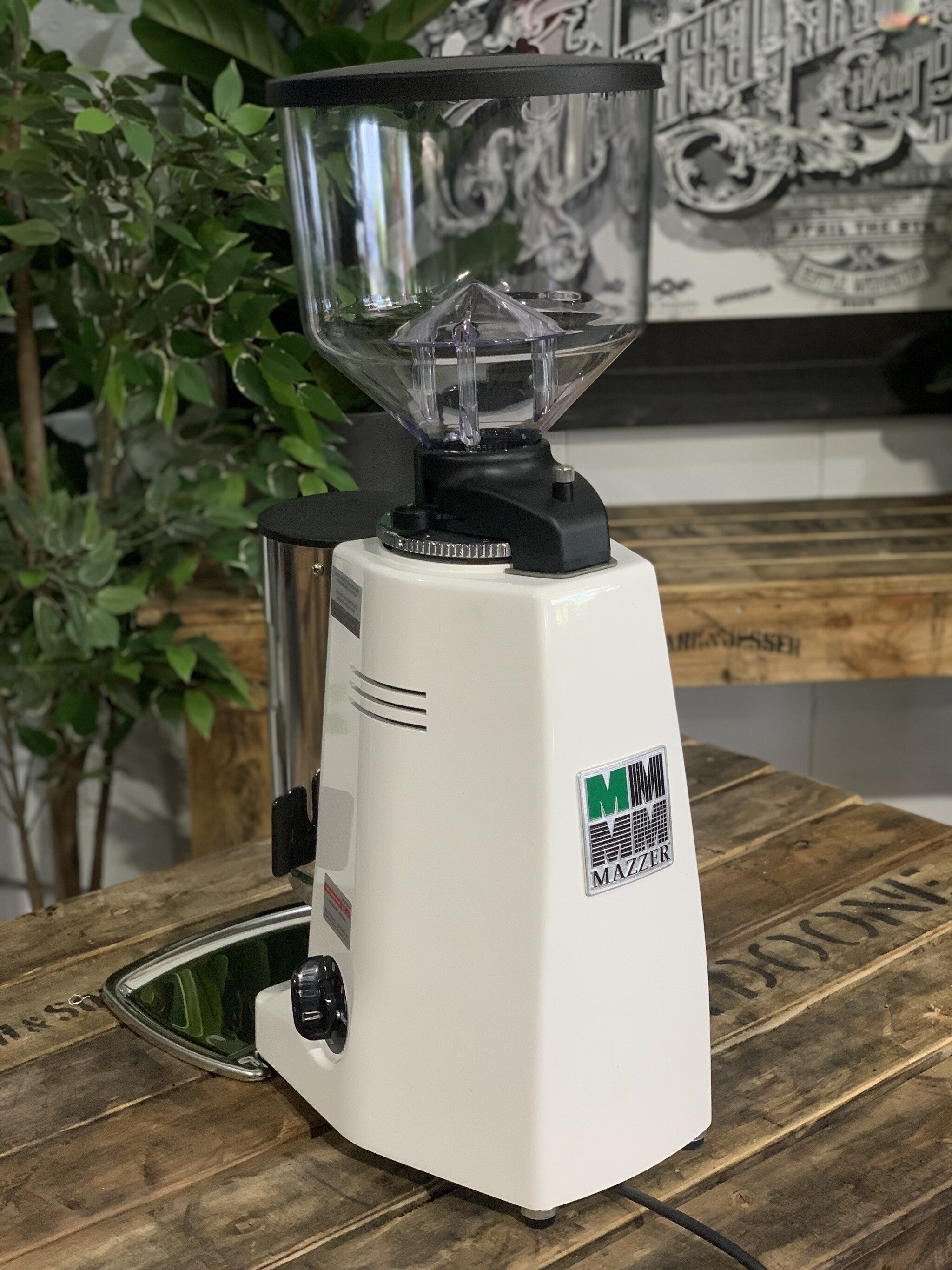 Mazzer Major Automatic Coffee Grinder White
