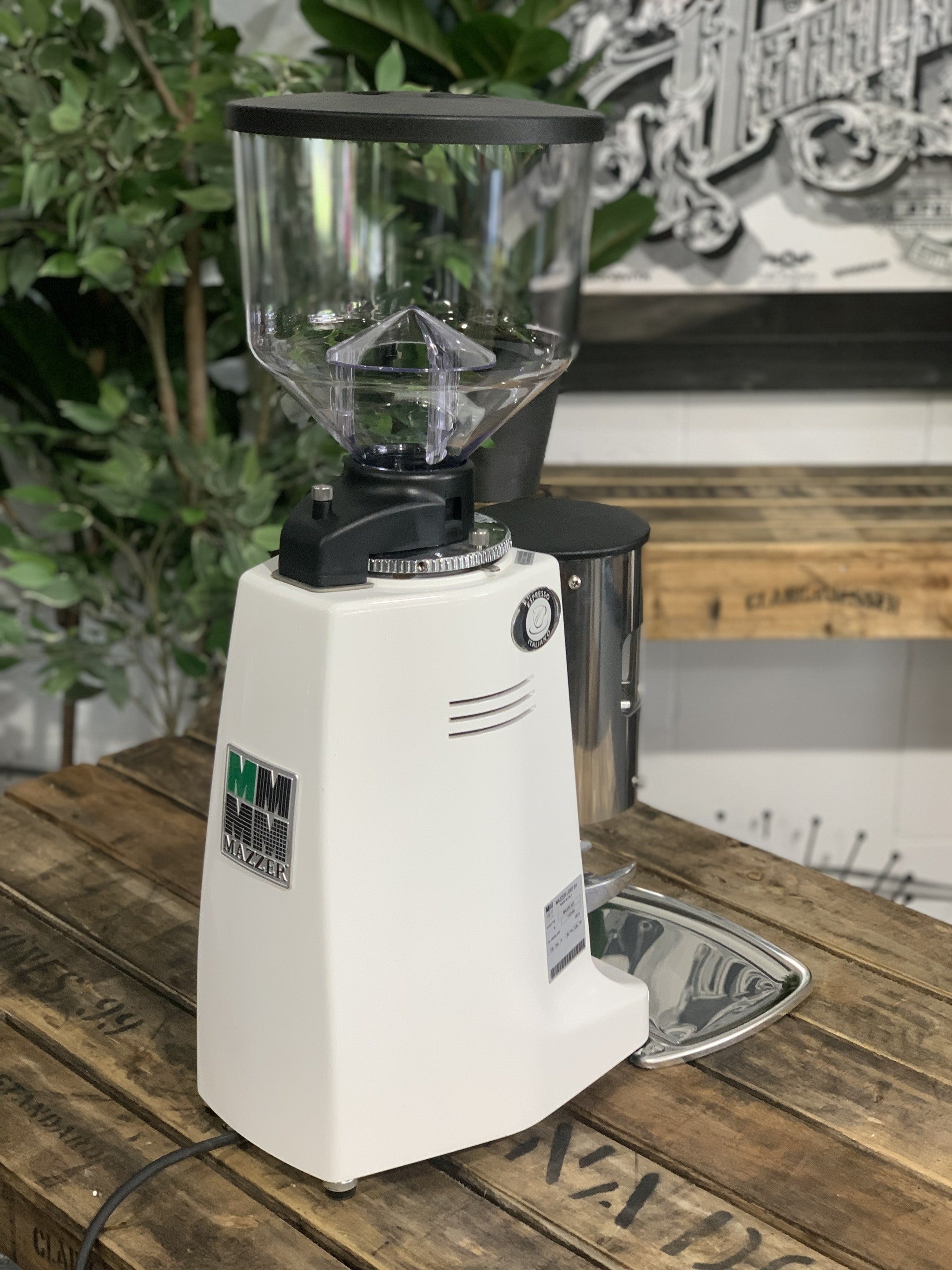 Mazzer Major Automatic Coffee Grinder White