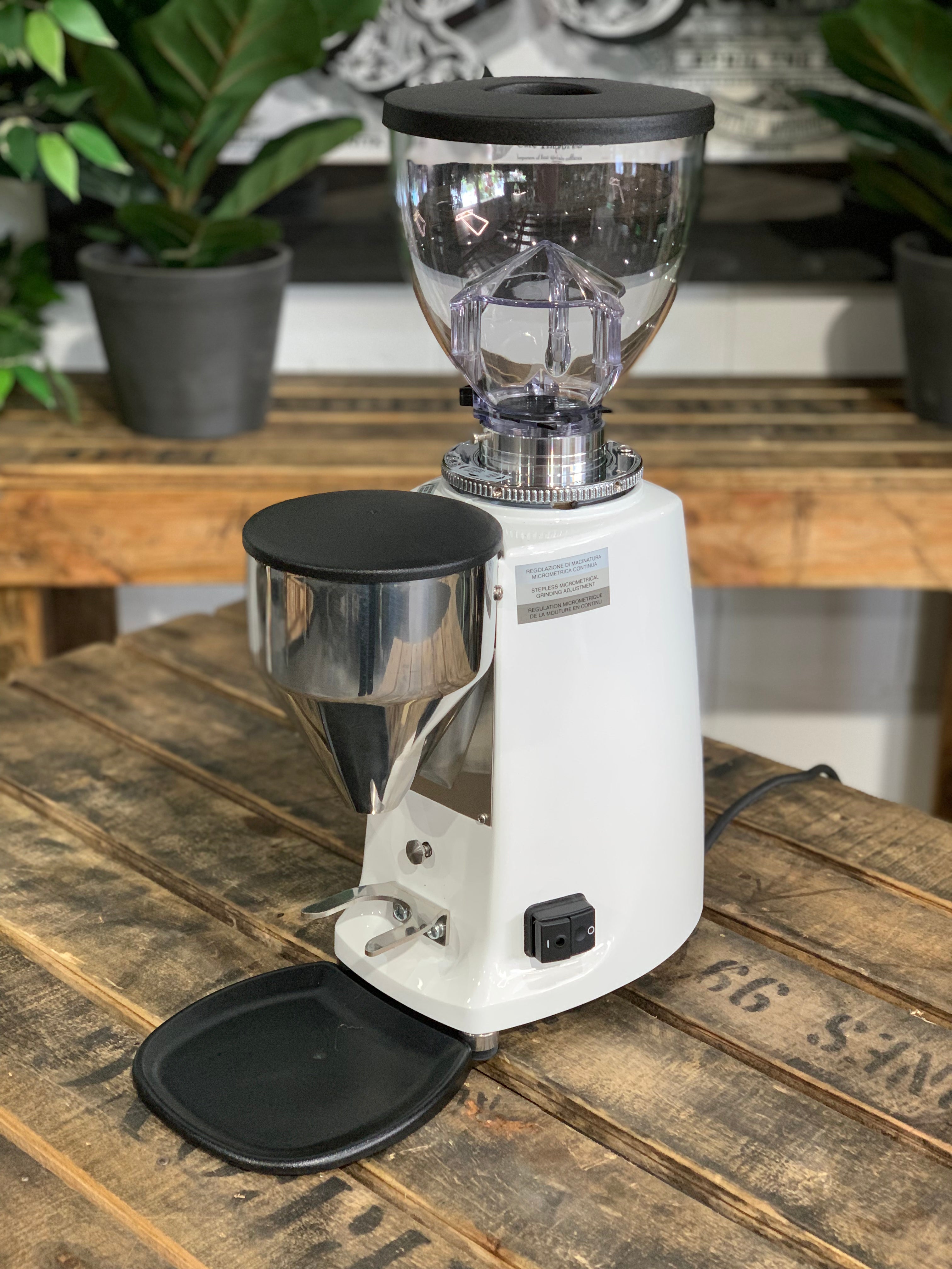 Mazzer Mini Electronic B Brand New White Espresso Coffee Grinder