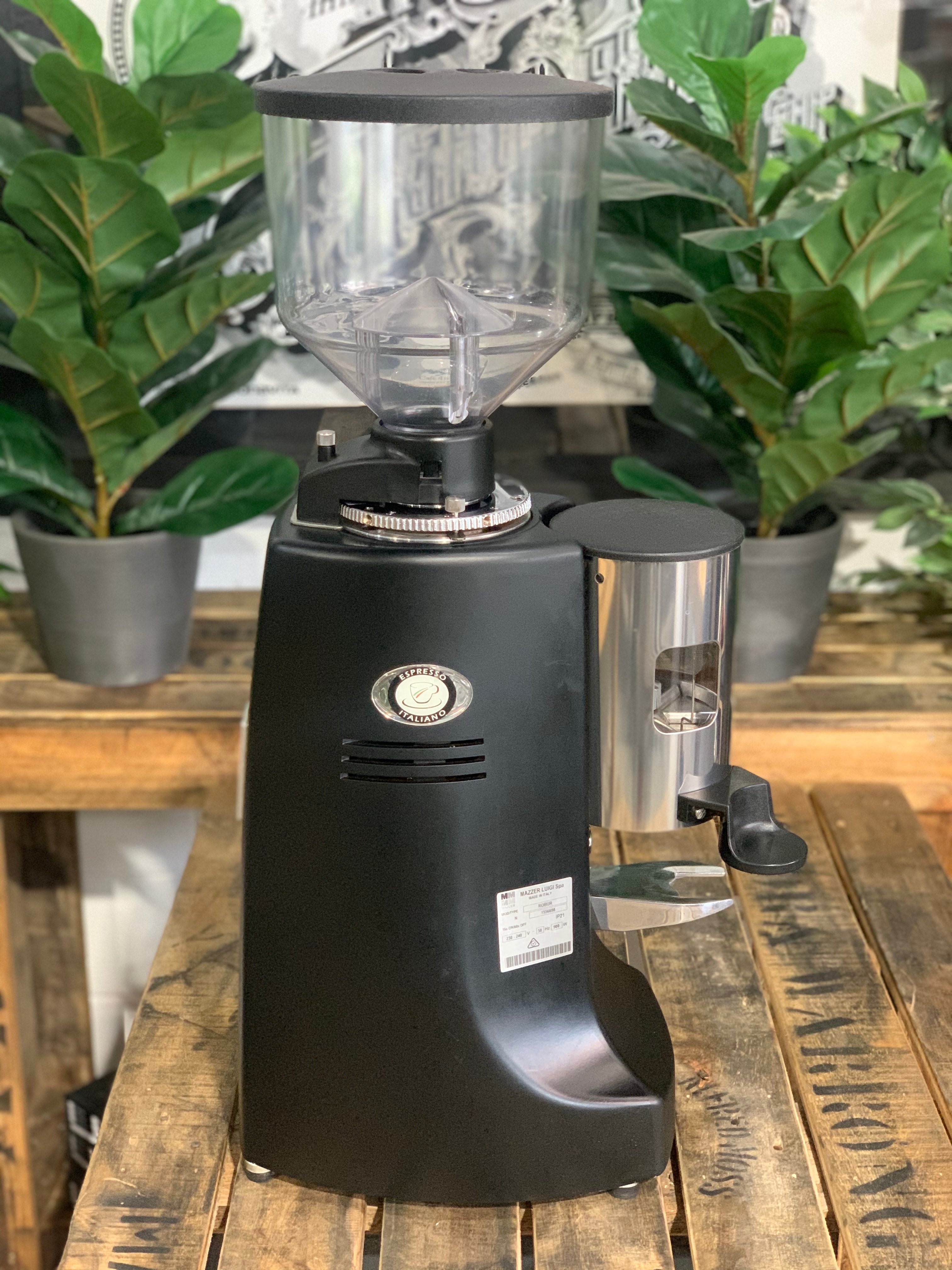 Mazzer Robur Automatic Coffee Grinder Black