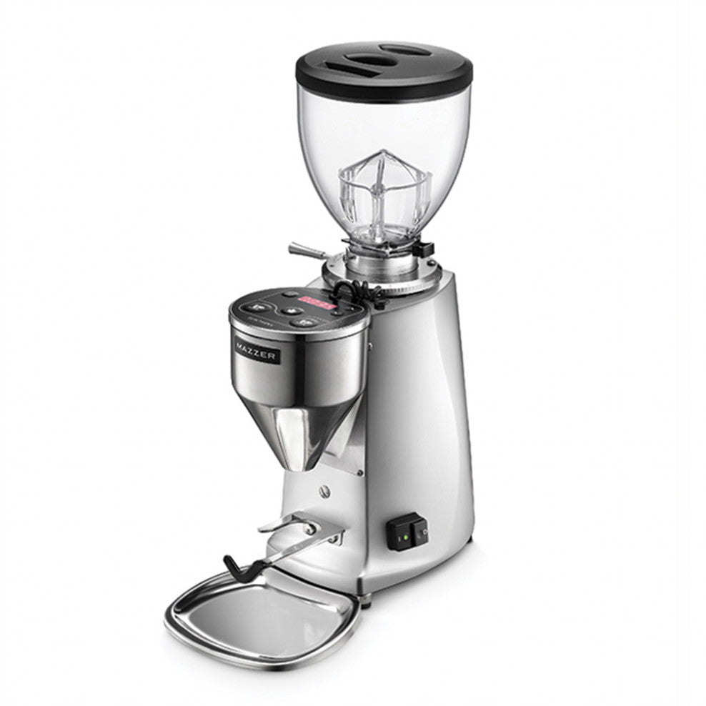 Mazzer Mini Electronic B Brand New Polished Alloy Espresso Coffee Grinder