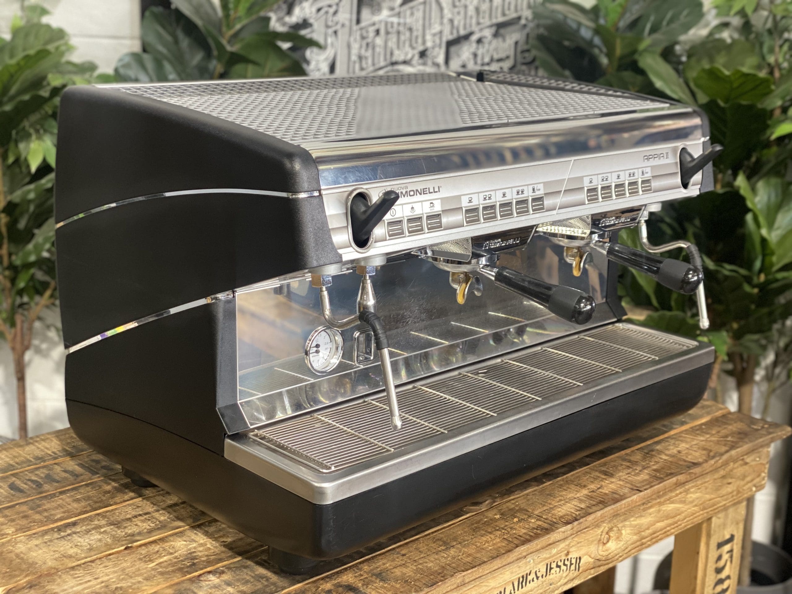 Nuova Simonelli Appia II  2 Group Black Espresso Coffee Machine - Used