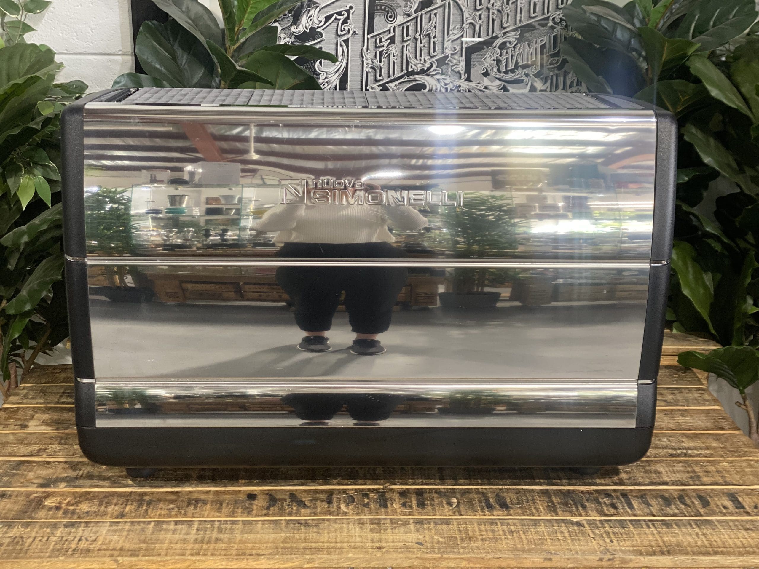 Nuova Simonelli Appia II  2 Group Black Espresso Coffee Machine - Used