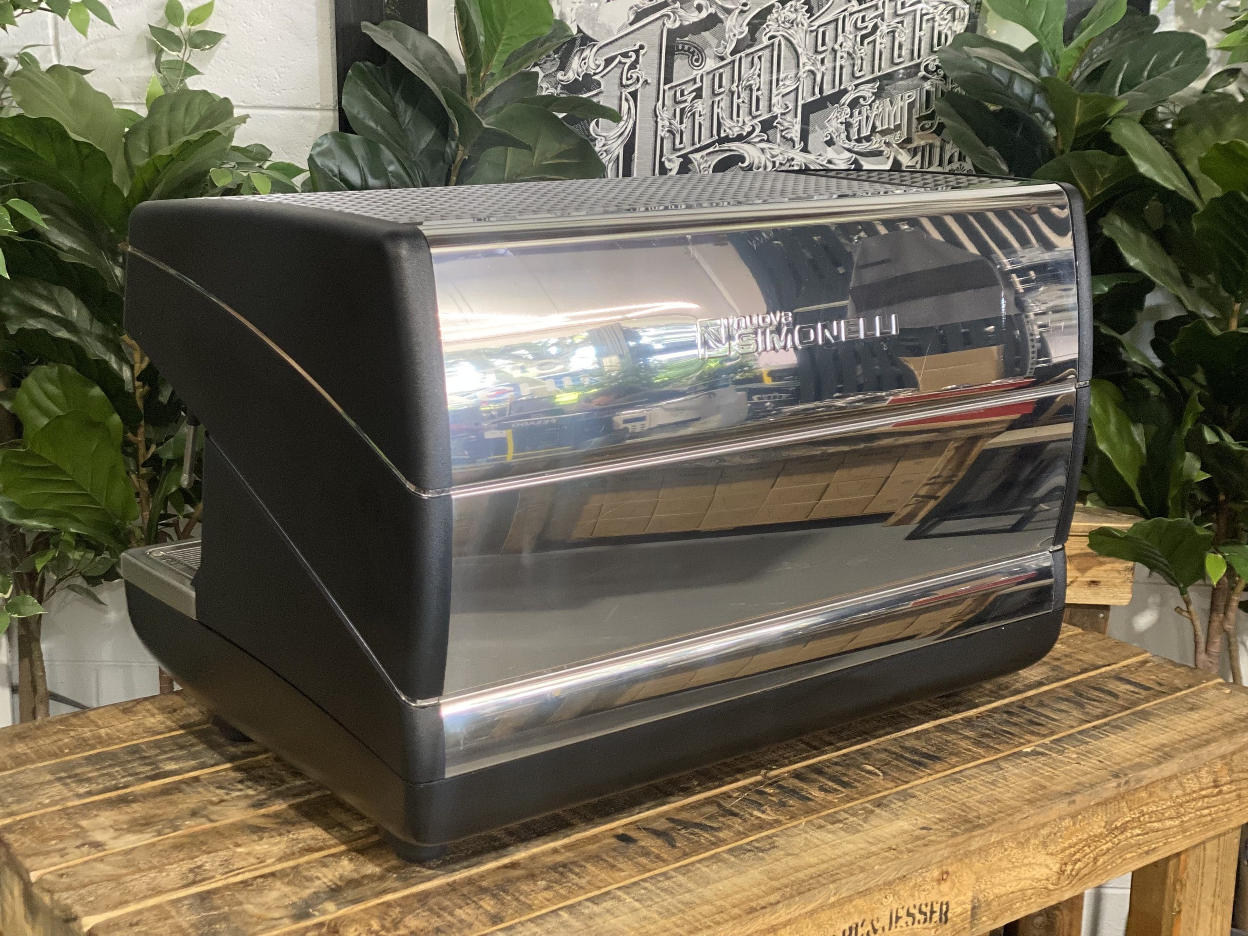 Nuova Simonelli Appia II  2 Group Black Espresso Coffee Machine - Used