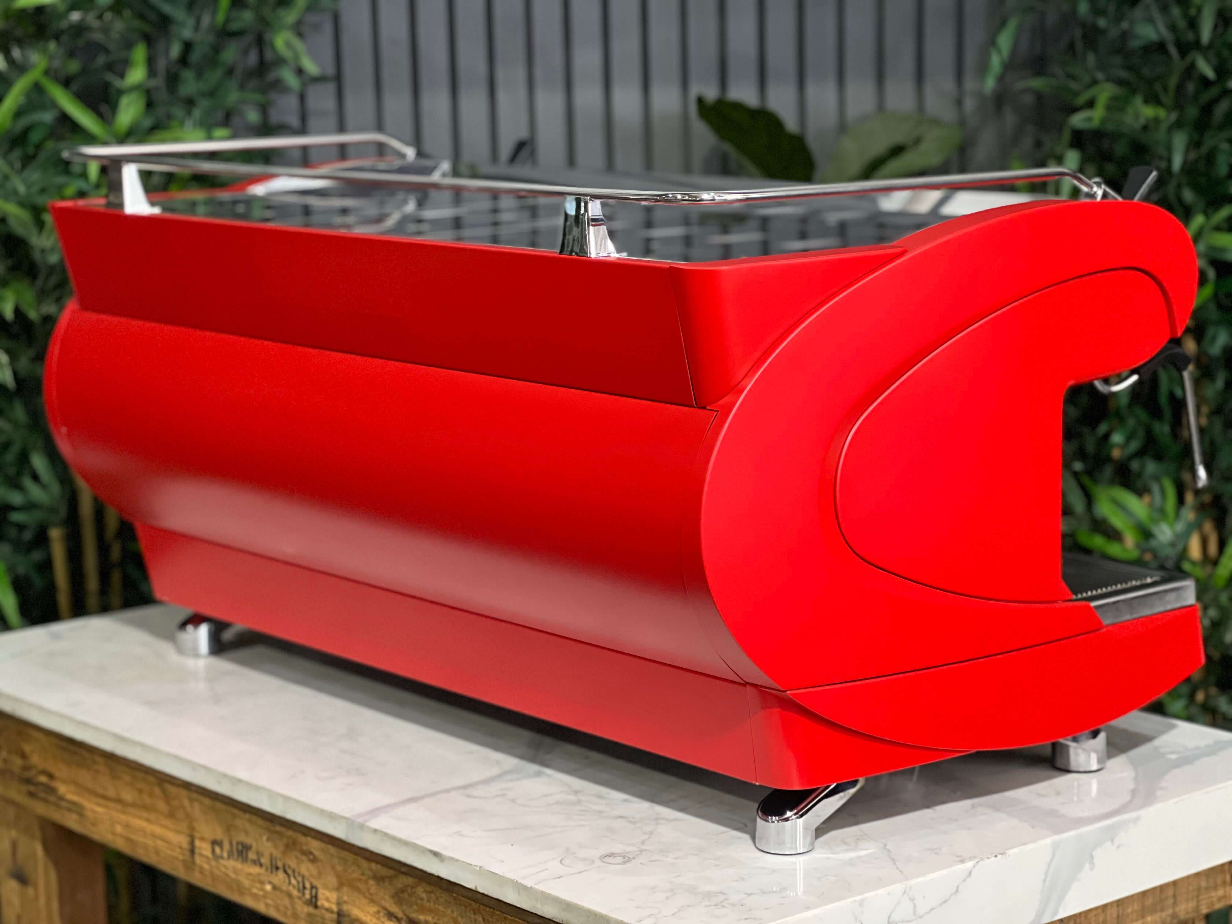 Nuova Simonelli Aurelia Wave Volumetric 3 Group Coffee Machine Red