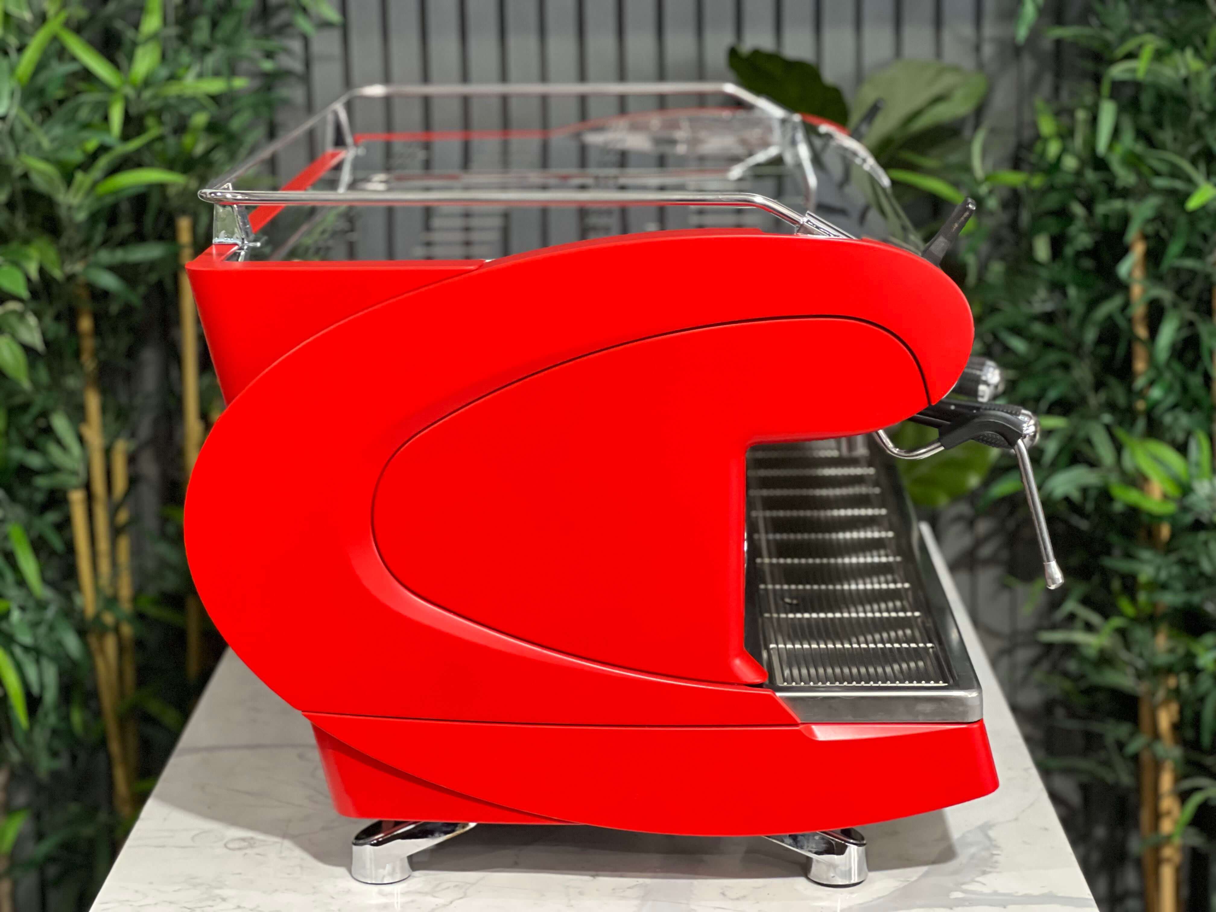 Nuova Simonelli Aurelia Wave Volumetric 3 Group Coffee Machine Red