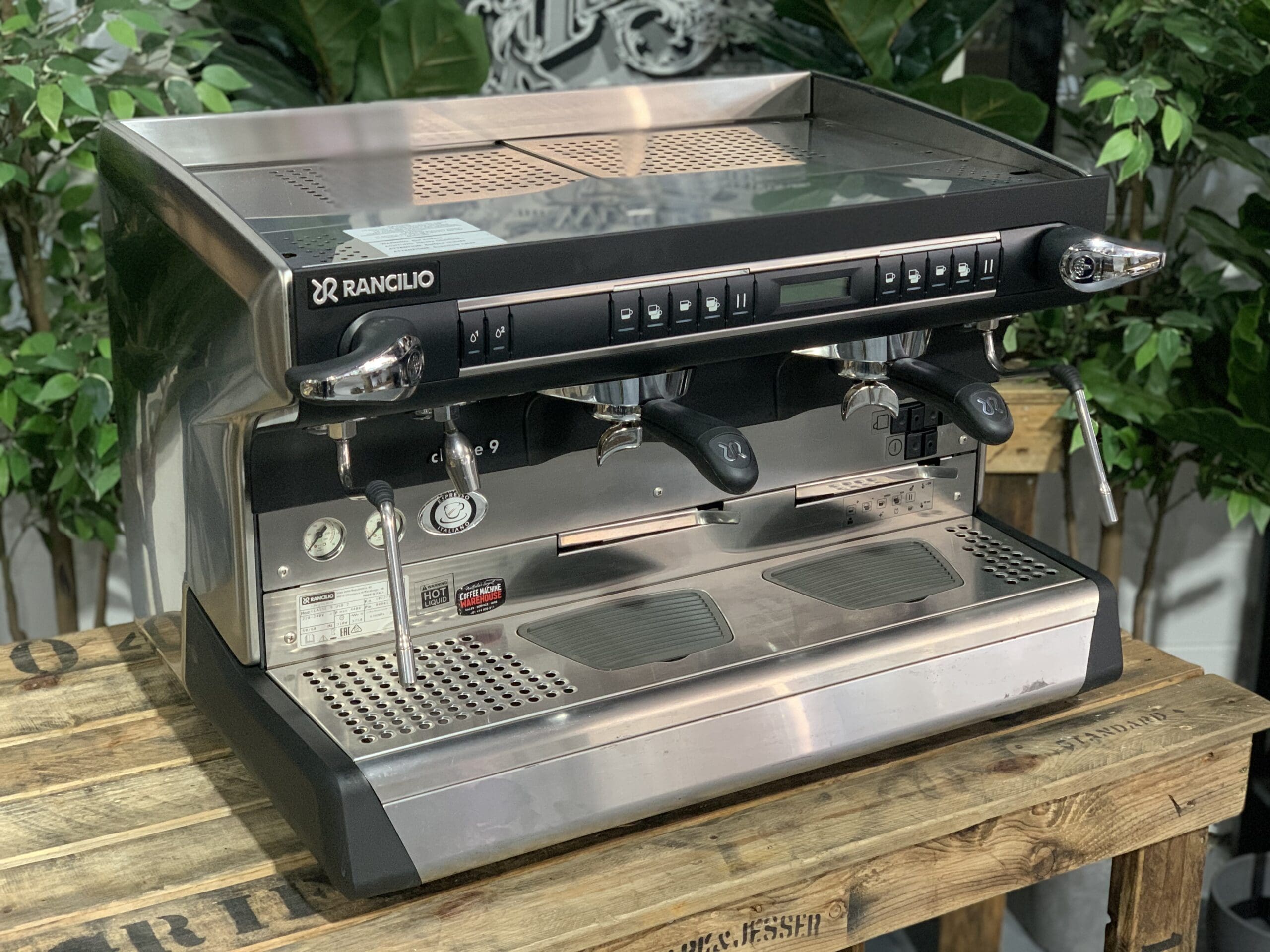 Rancilio Classe 9 USB High Cup 2 Group Stainless Steel - Used