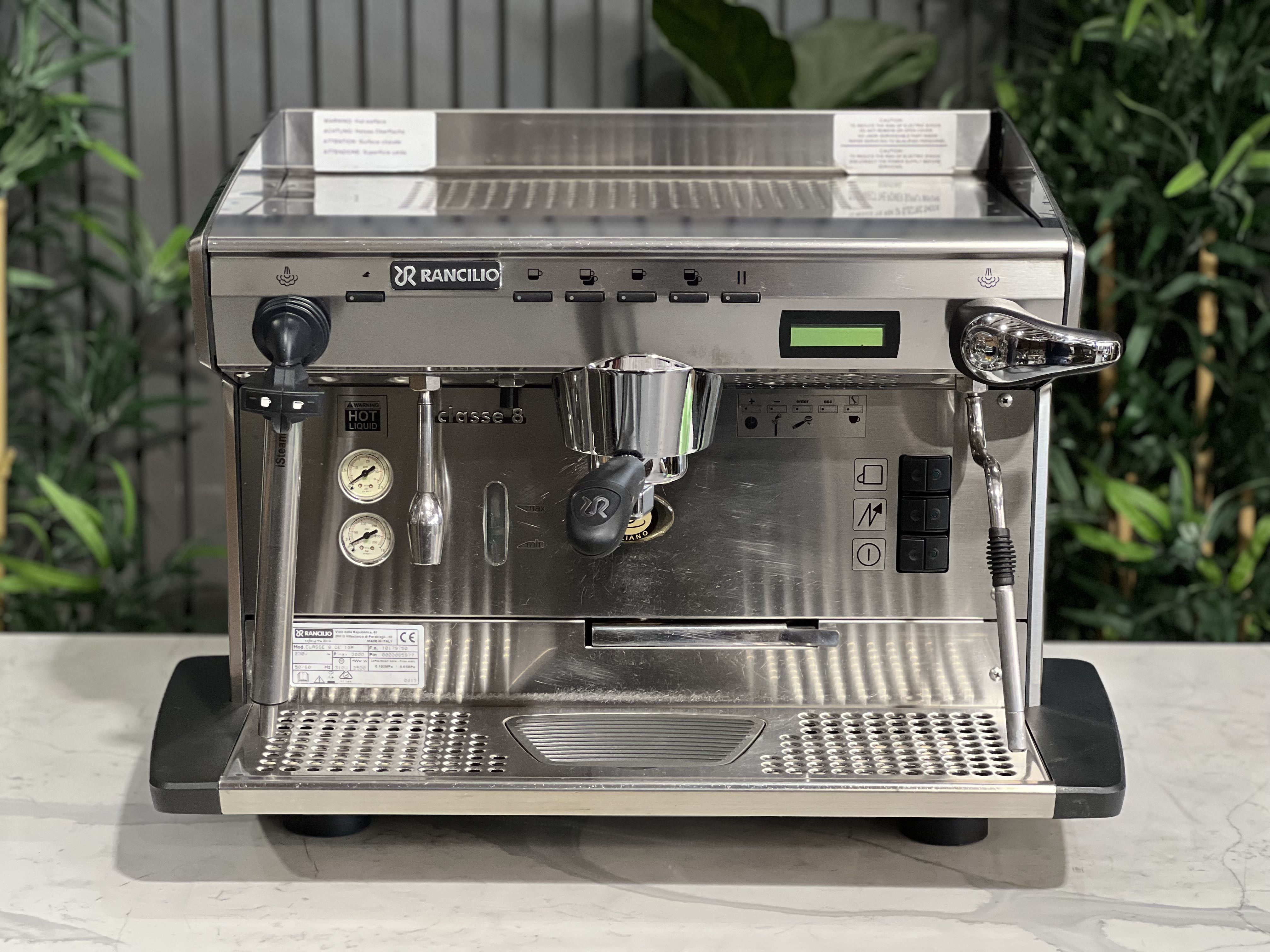 Rancilio Classe 8 1 Group Coffee Machine Stainless