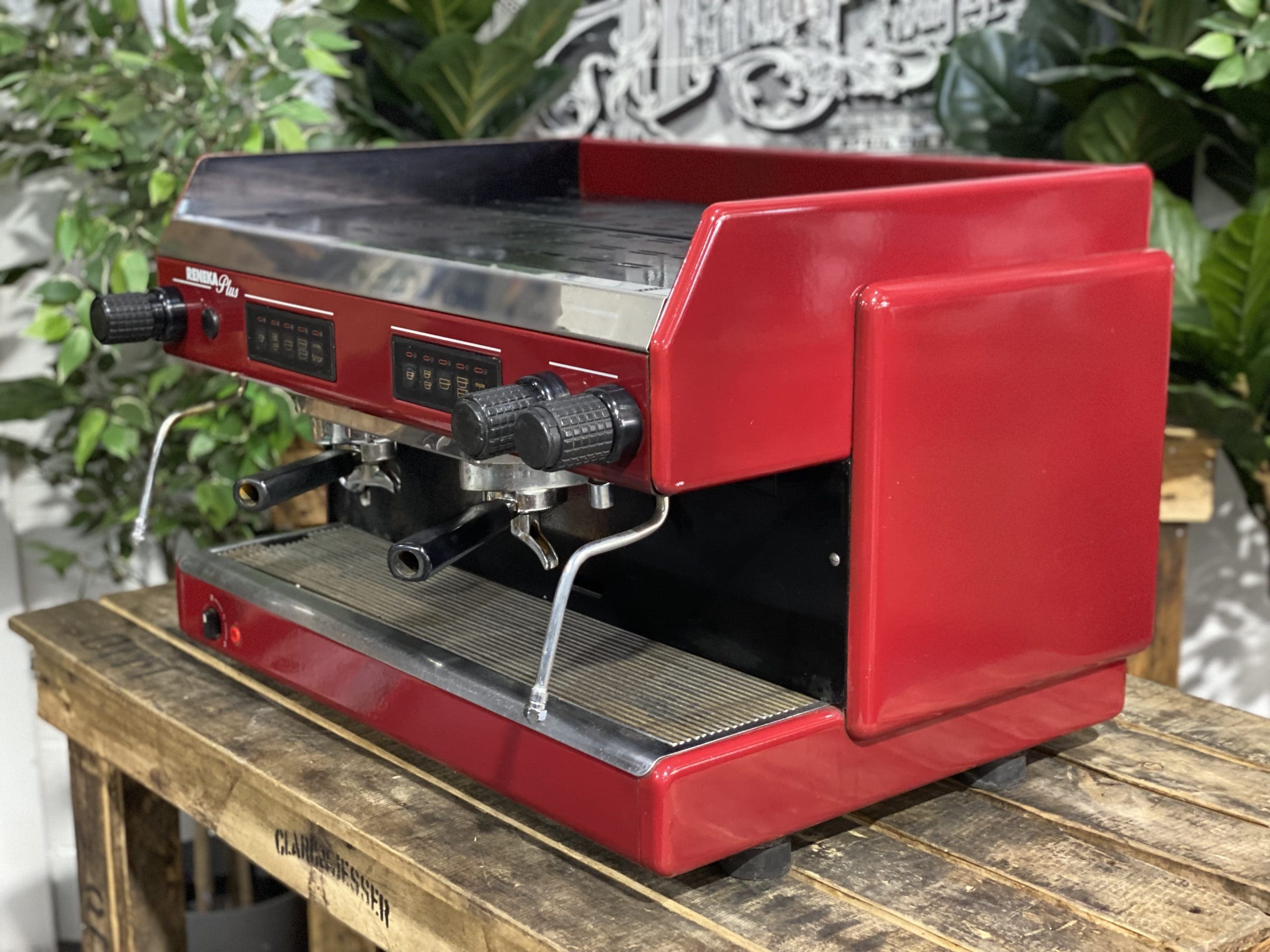 Reneka Plus Low Cup 2 Group Red Espresso Machine - Used