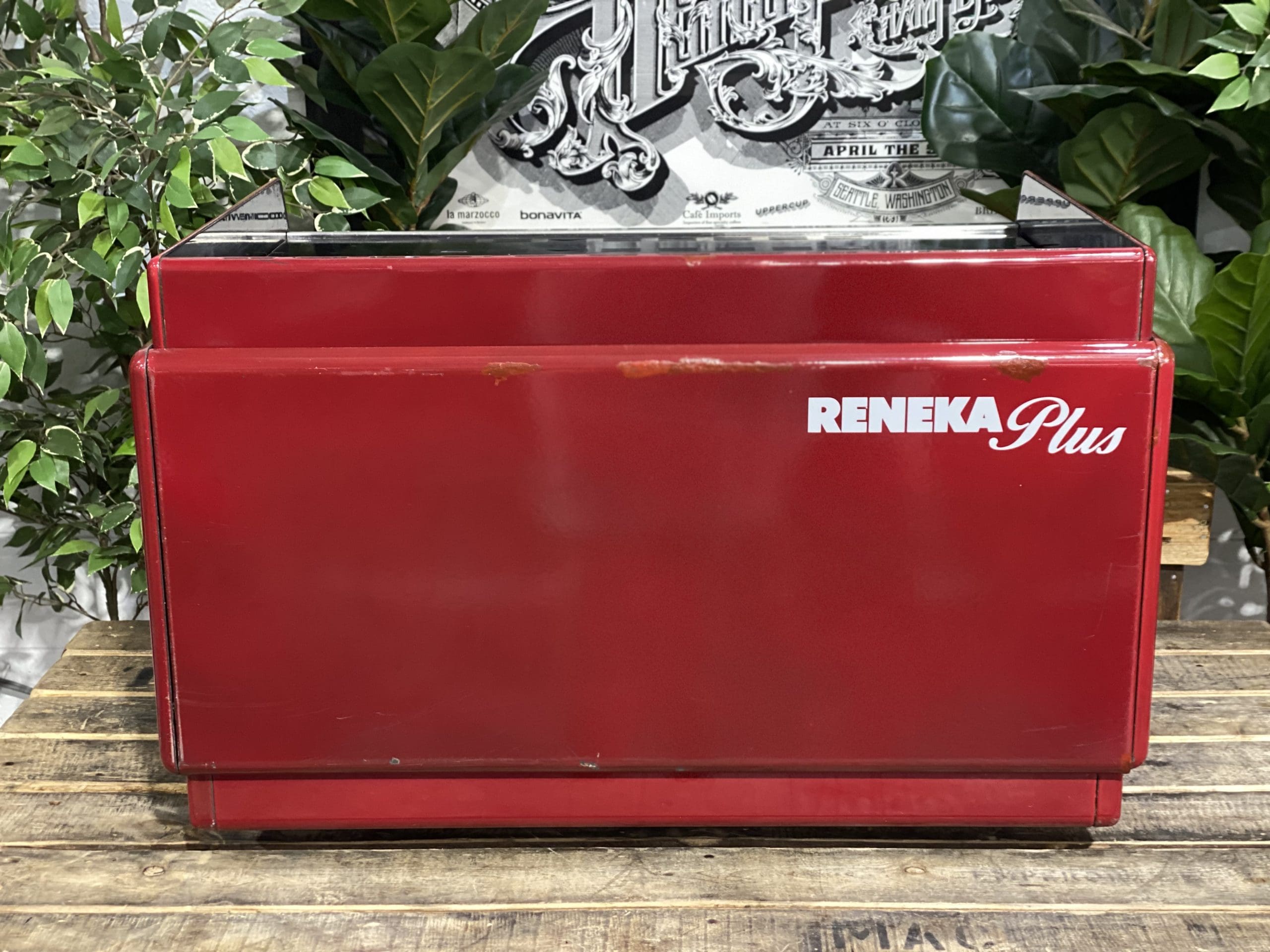 Reneka Plus Low Cup 2 Group Red Espresso Machine - Used