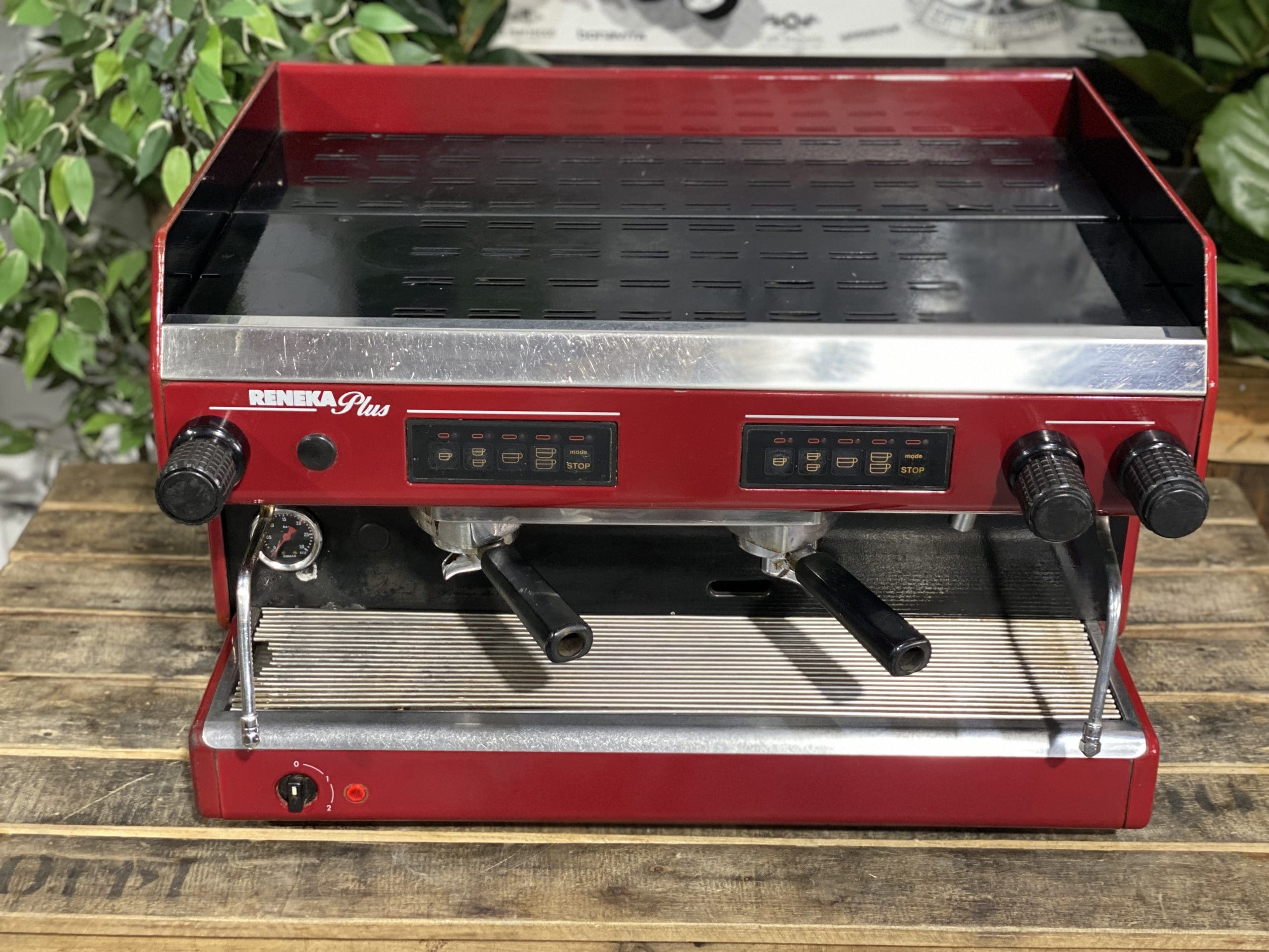 Reneka Plus Low Cup 2 Group Red Espresso Machine - Used