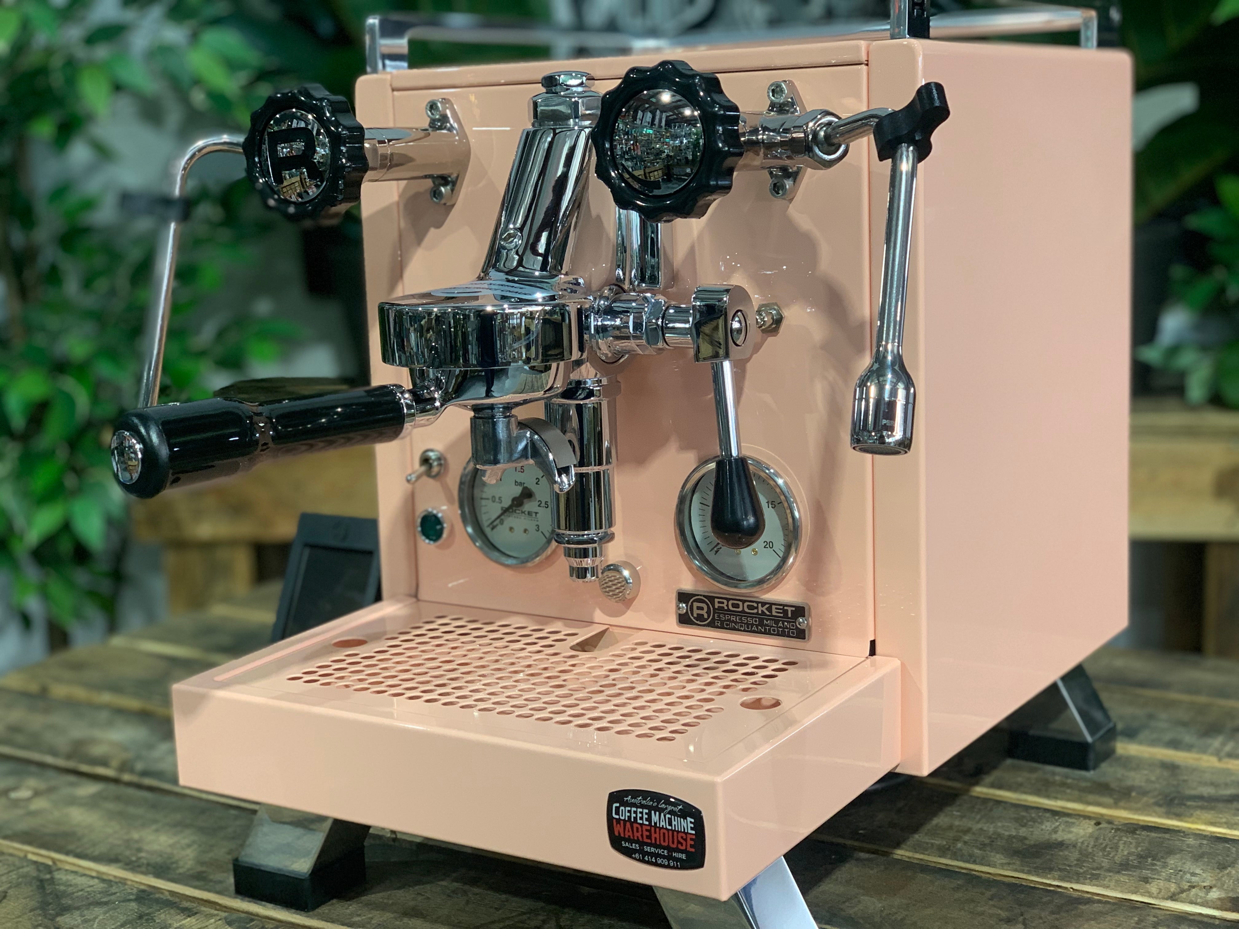 Rocket Cinquantotto R58 1 Group Coffee Machine Pink - New, premium home espresso machine with E61 group head.