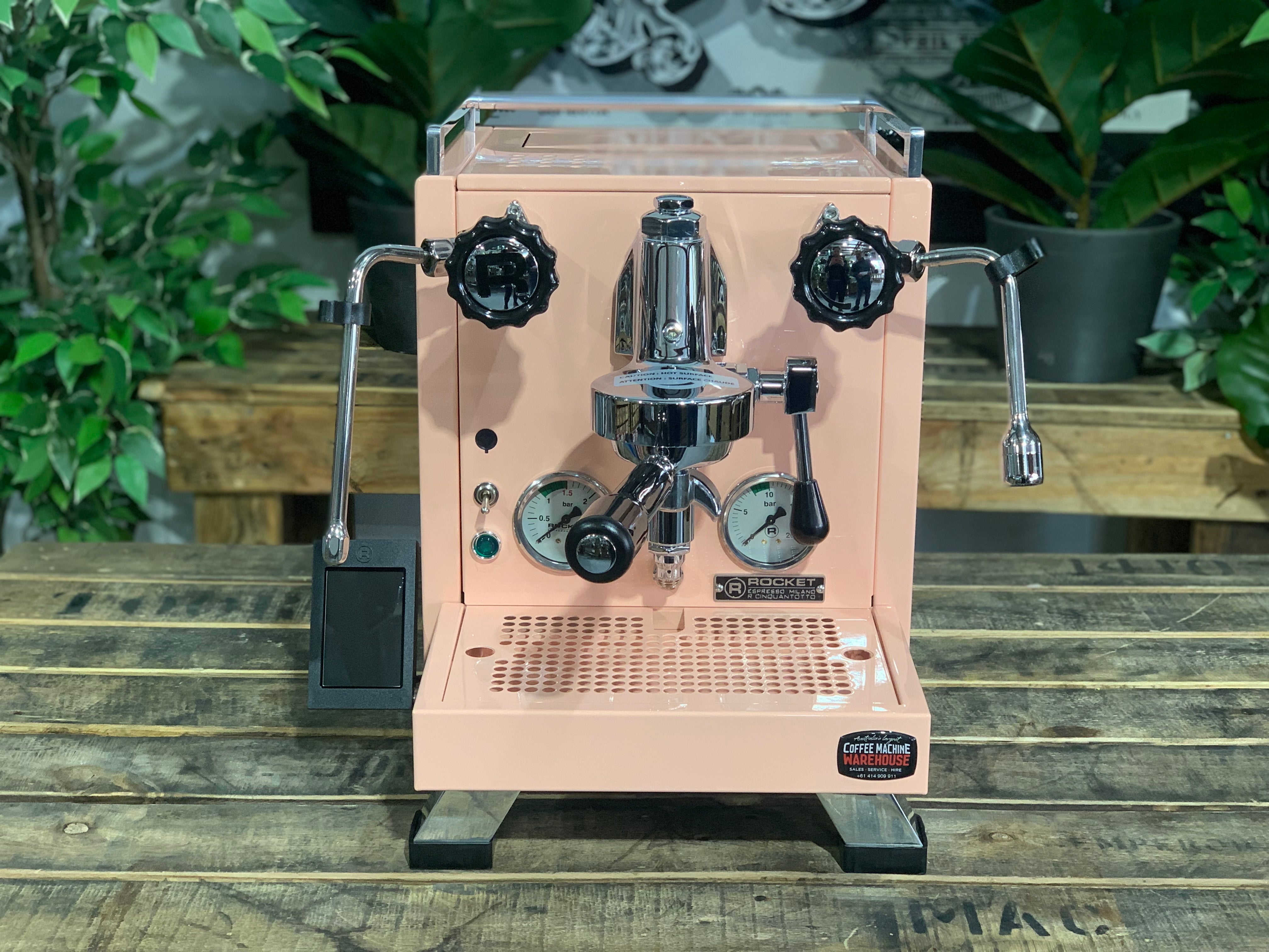 Rocket Cinquantotto R58 1 Group Coffee Machine Pink - New on display with beautiful design and features.