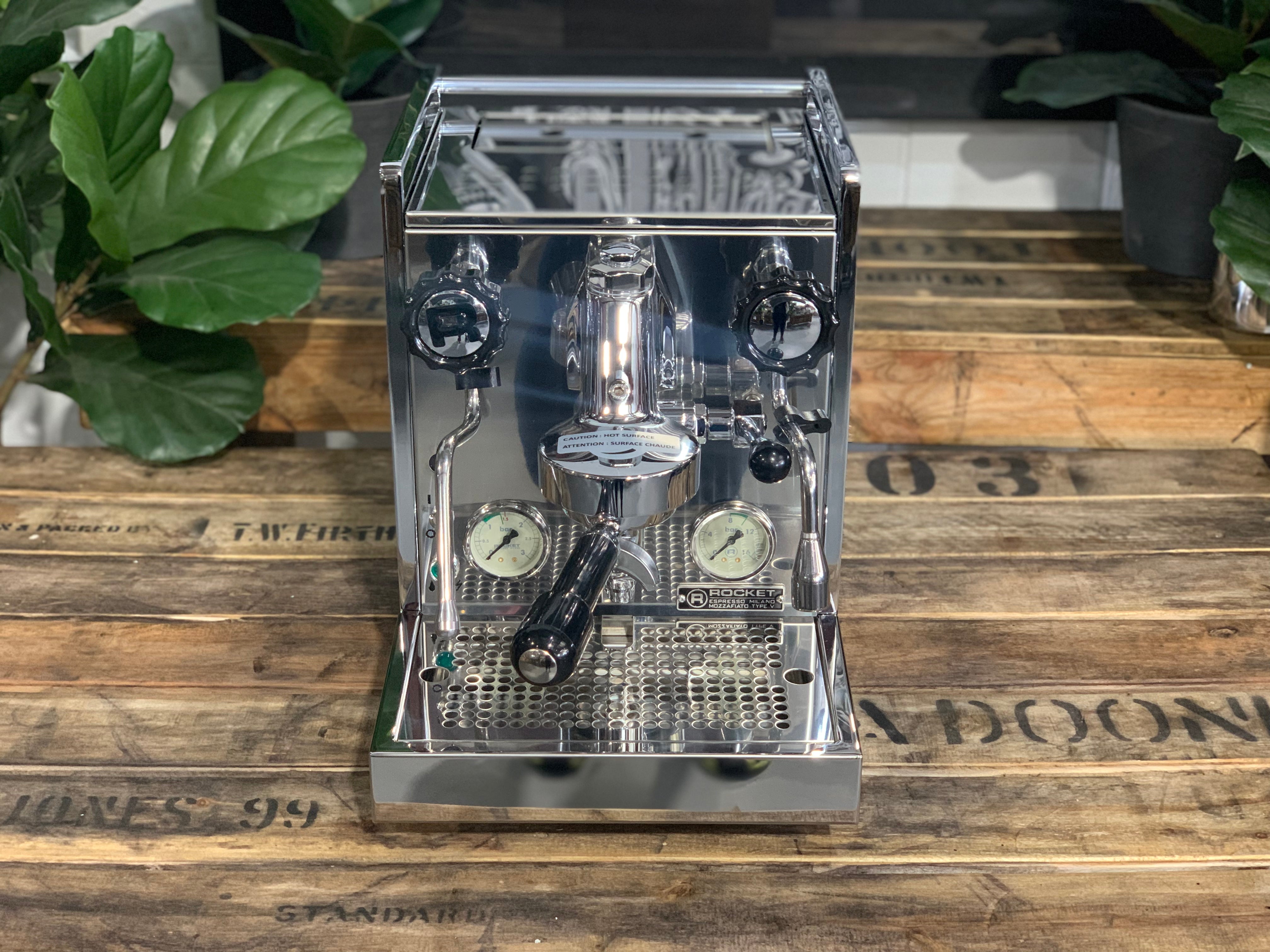 Rocket Mozzafiato Cronometro V 1 Group Coffee Machine - New on display with stainless steel finish