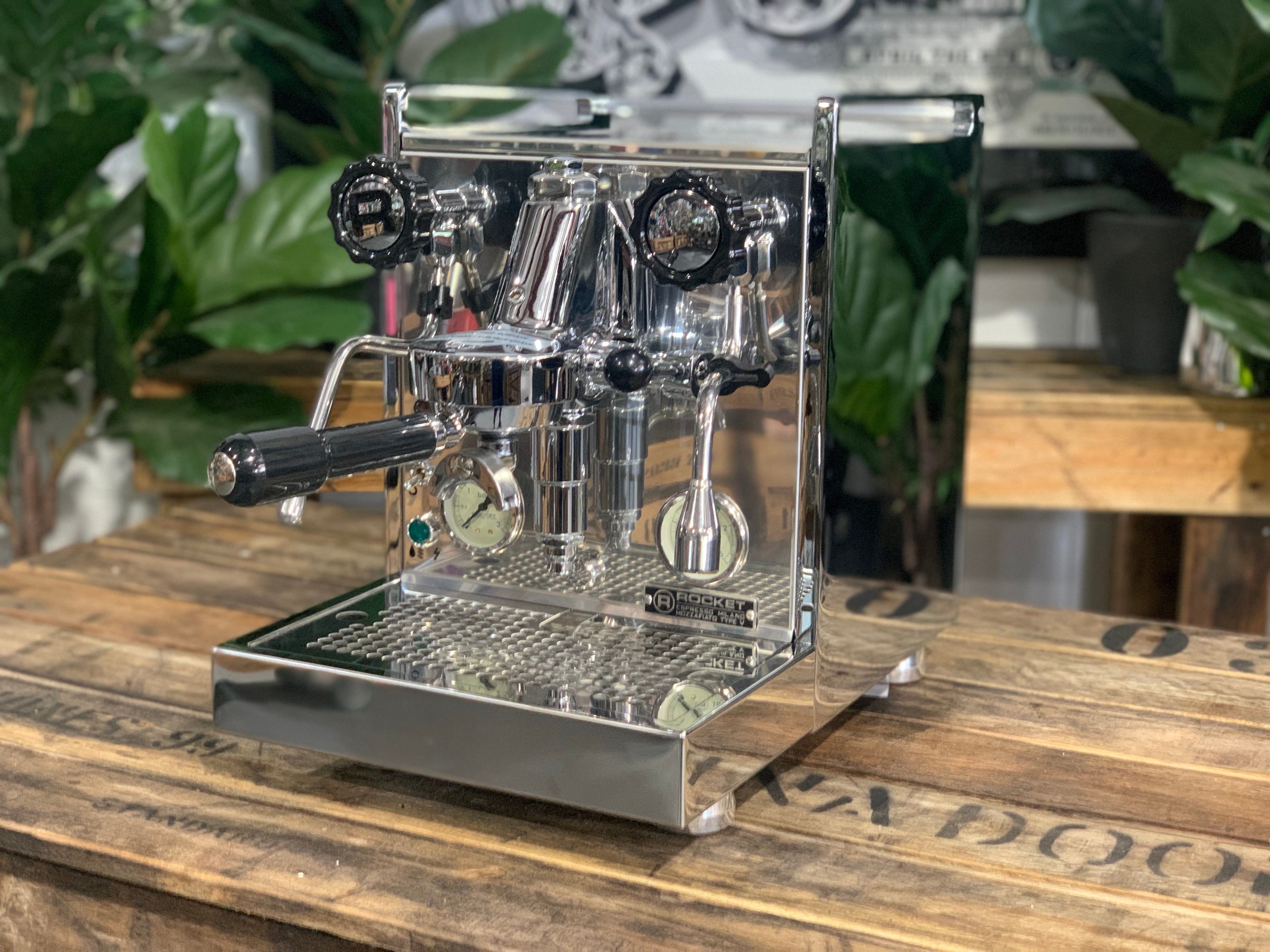 Rocket Mozzafiato Cronometro V 1 Group Coffee Machine - New showcased with sleek stainless steel design.