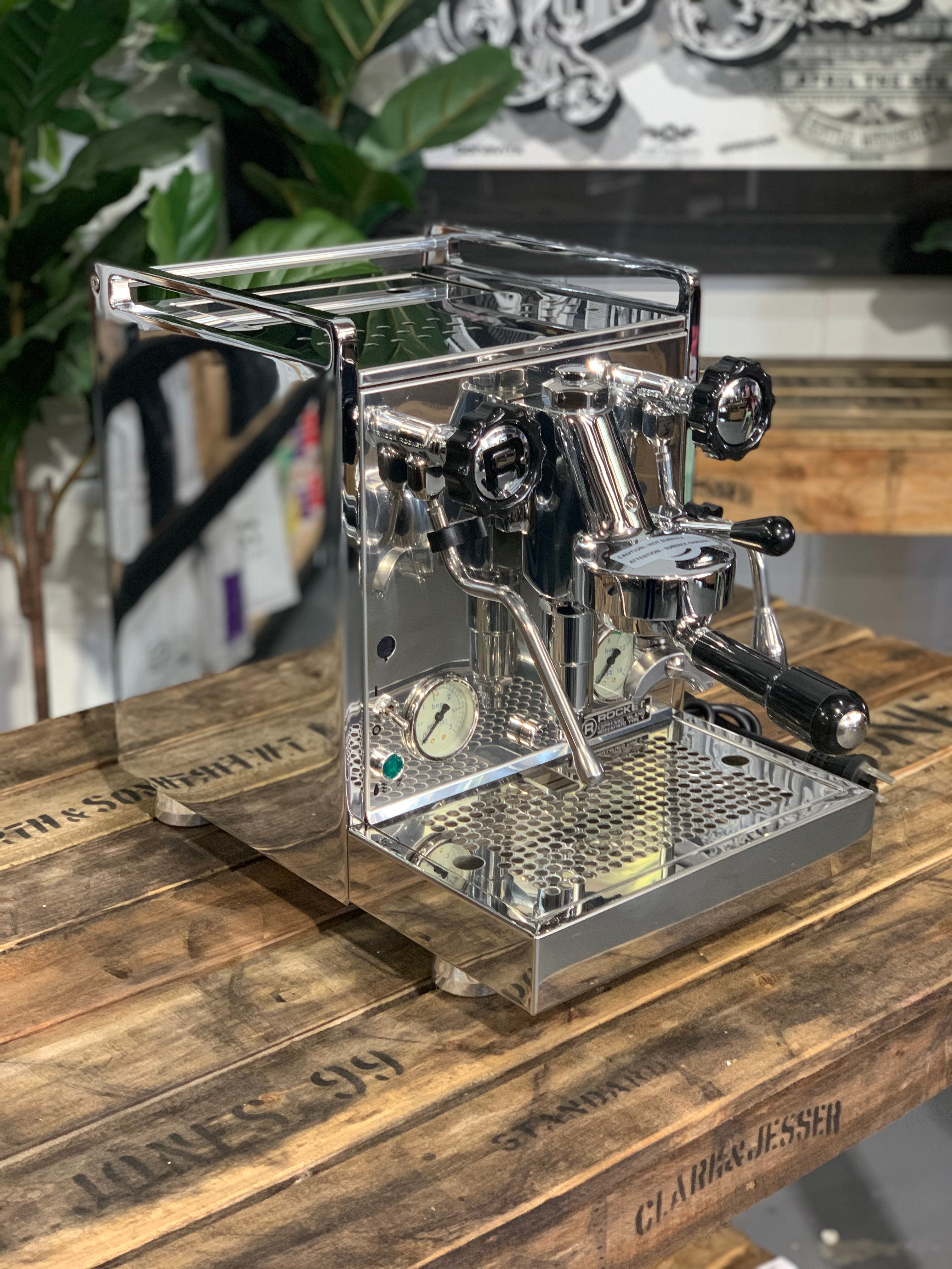 Rocket Mozzafiato Cronometro V 1 Group Coffee Machine - New on display with stainless steel finish