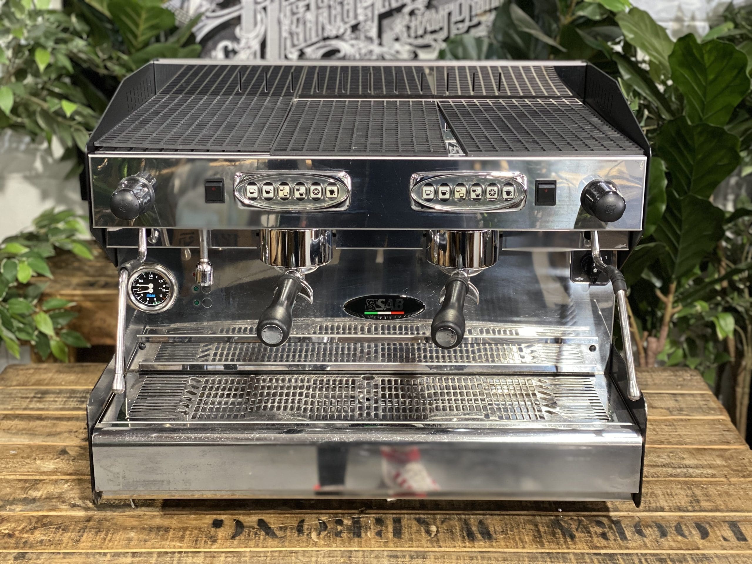 SAB Jolly Prestige 2 Group Black & Stainless Steel Espresso Coffee Machine - Used