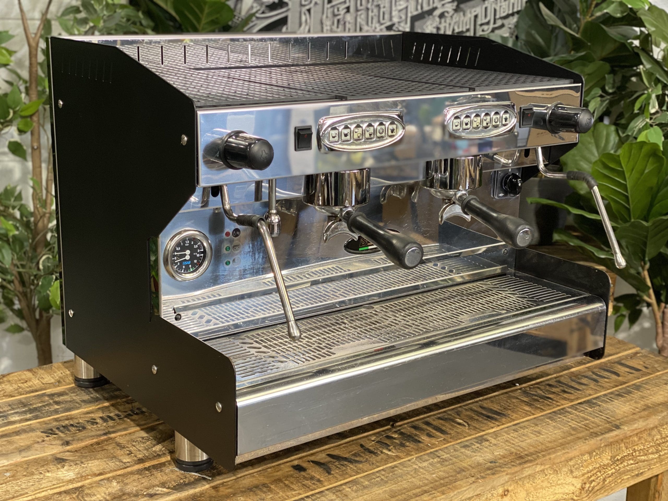 SAB Jolly Prestige 2 Group Black & Stainless Steel Espresso Coffee Machine - Used