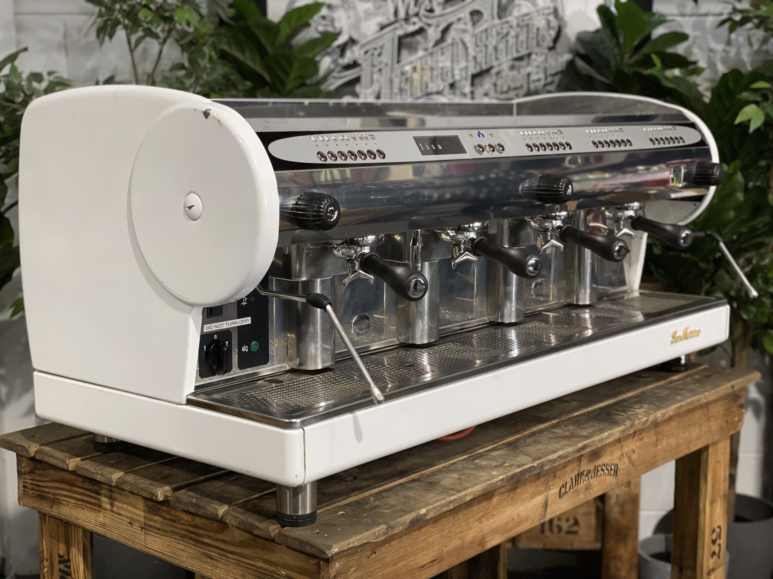 San Marino Lisa 4 Group Coffee Machine White - Used