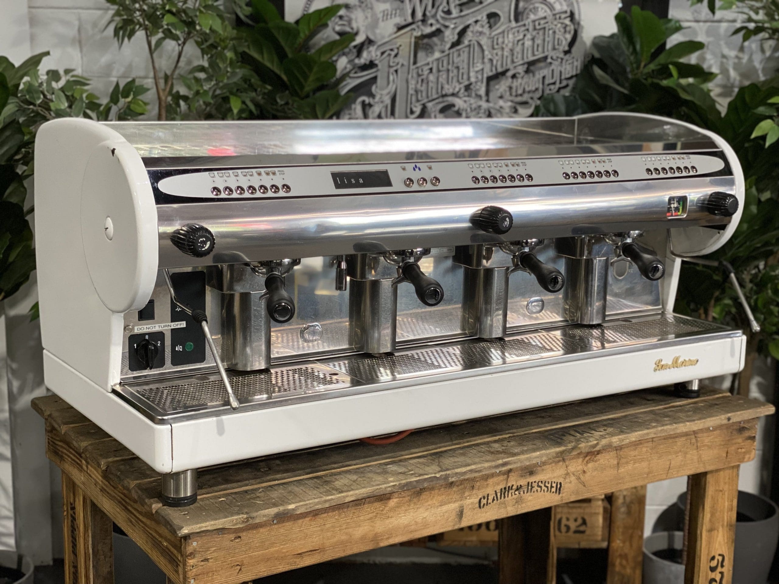 San Marino Lisa 4 Group Coffee Machine White - Used