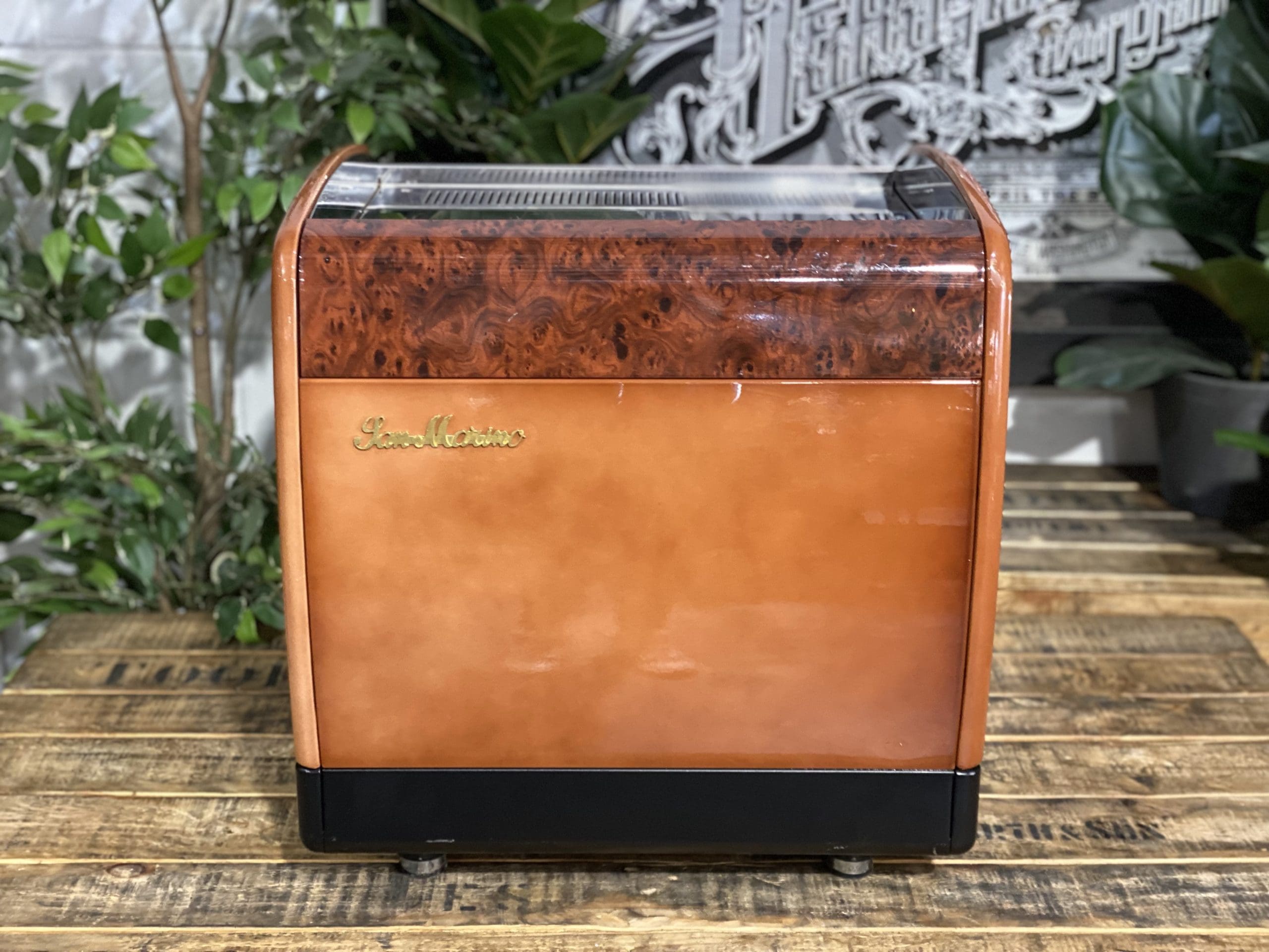 San Marino Lisa  Full Size Brier Wood Espresso Coffee Machine - Used