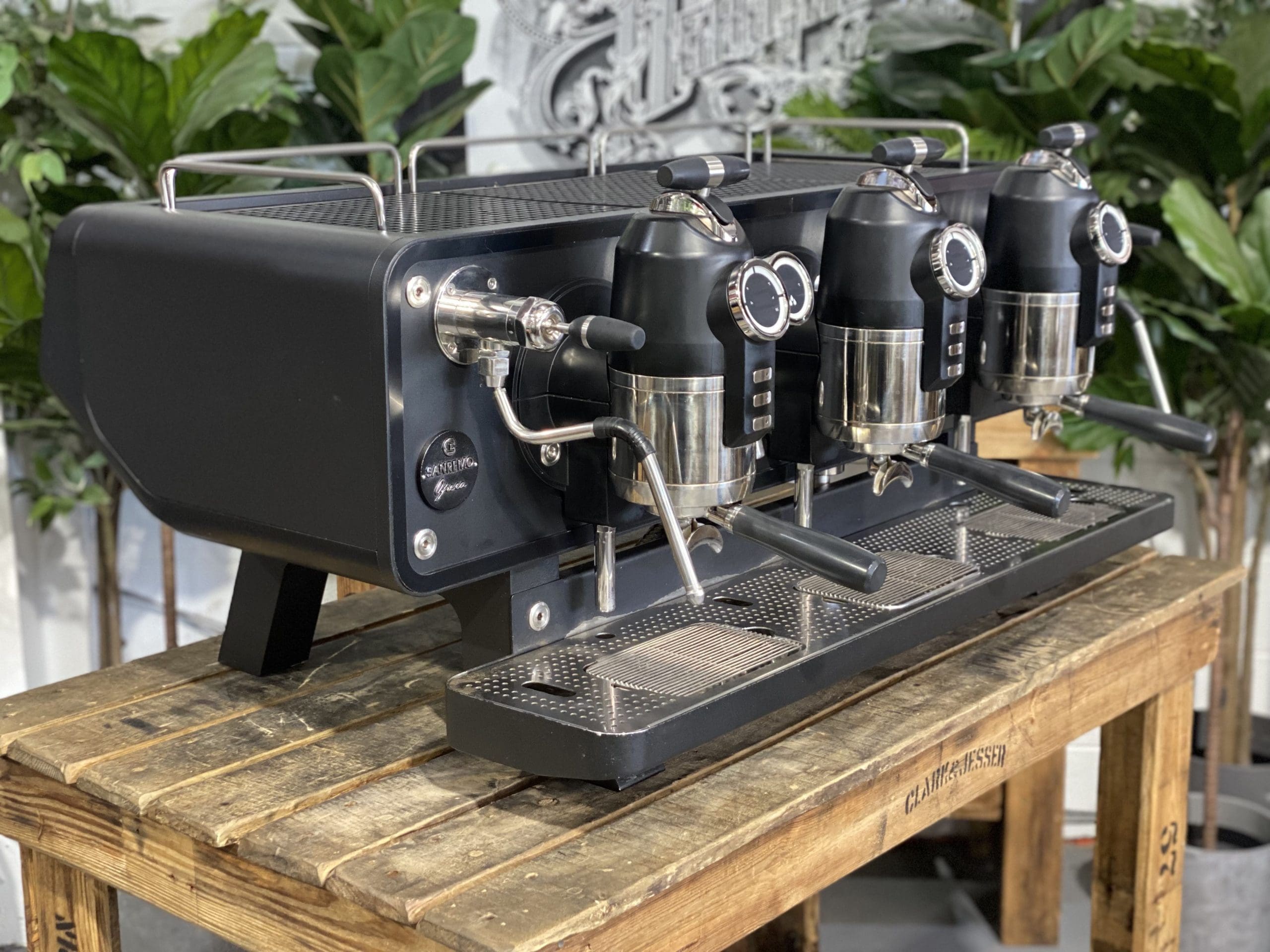San Remo Opera 3 Group Coffee Machine Black - Used