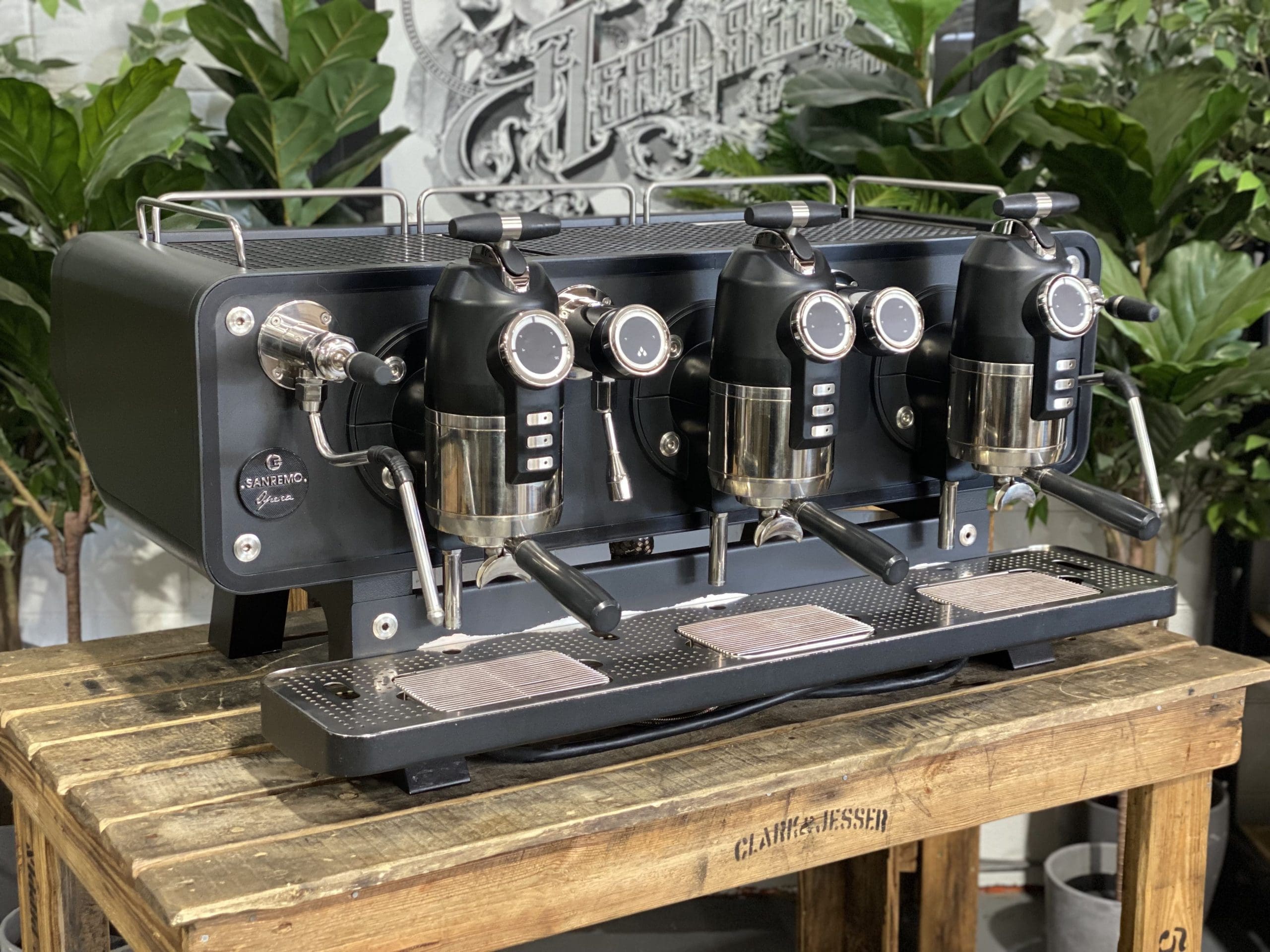 San Remo Opera 3 Group Coffee Machine Black - Used