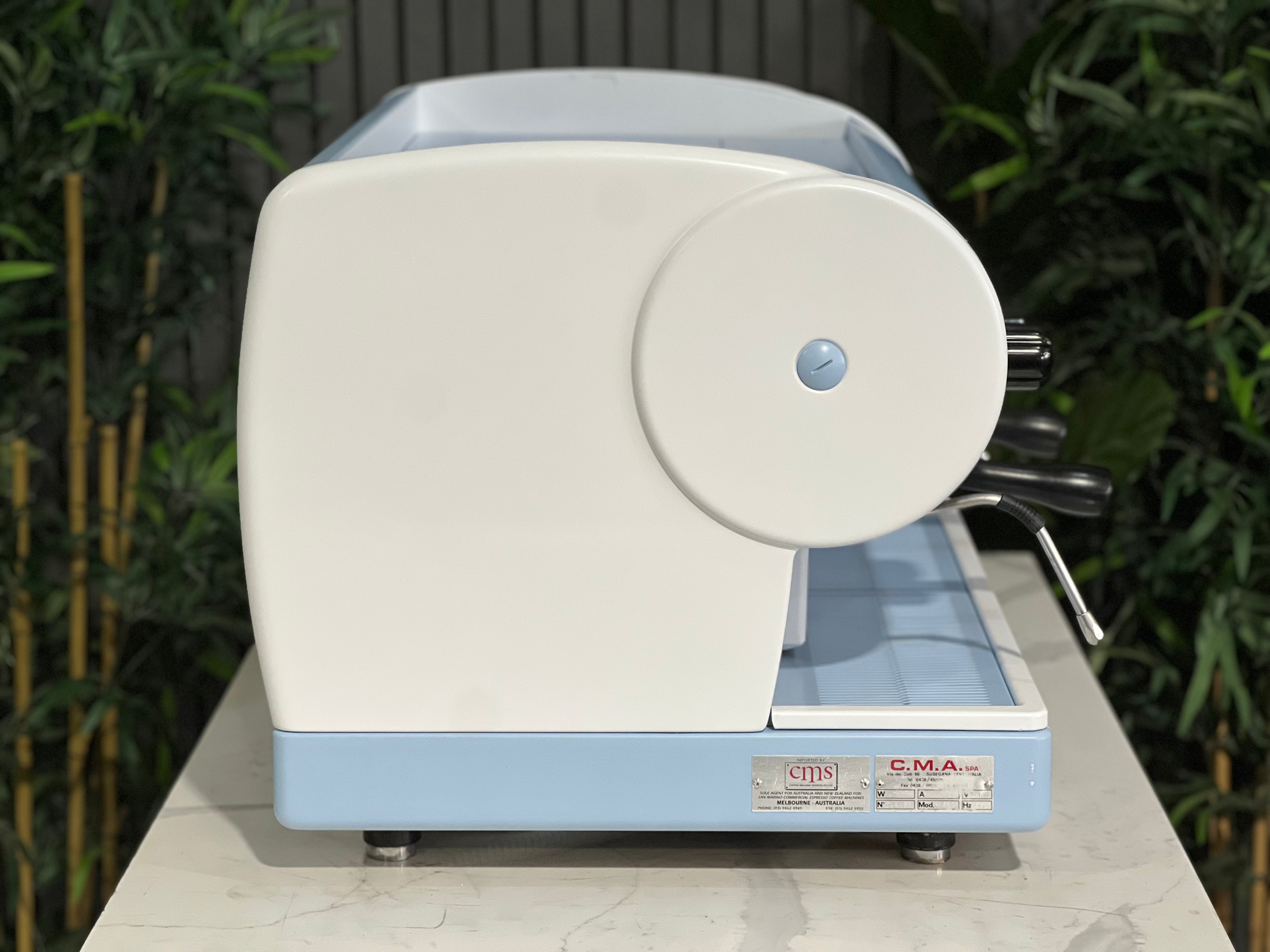 San Marino Lisa 2 Group Coffee Machine Blue & White