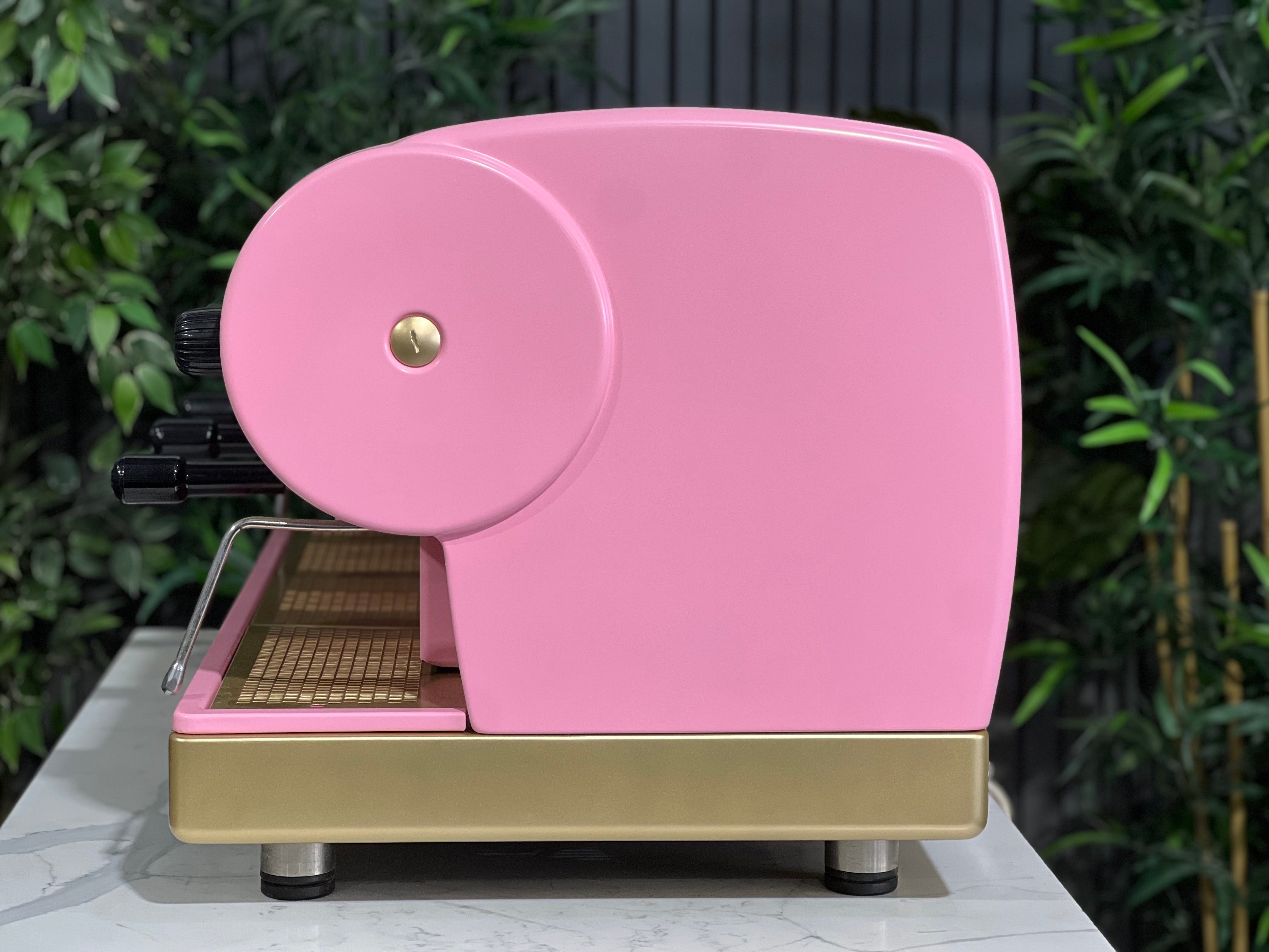 San Marino Lisa 3 Group Coffee Machine Pink & Gold