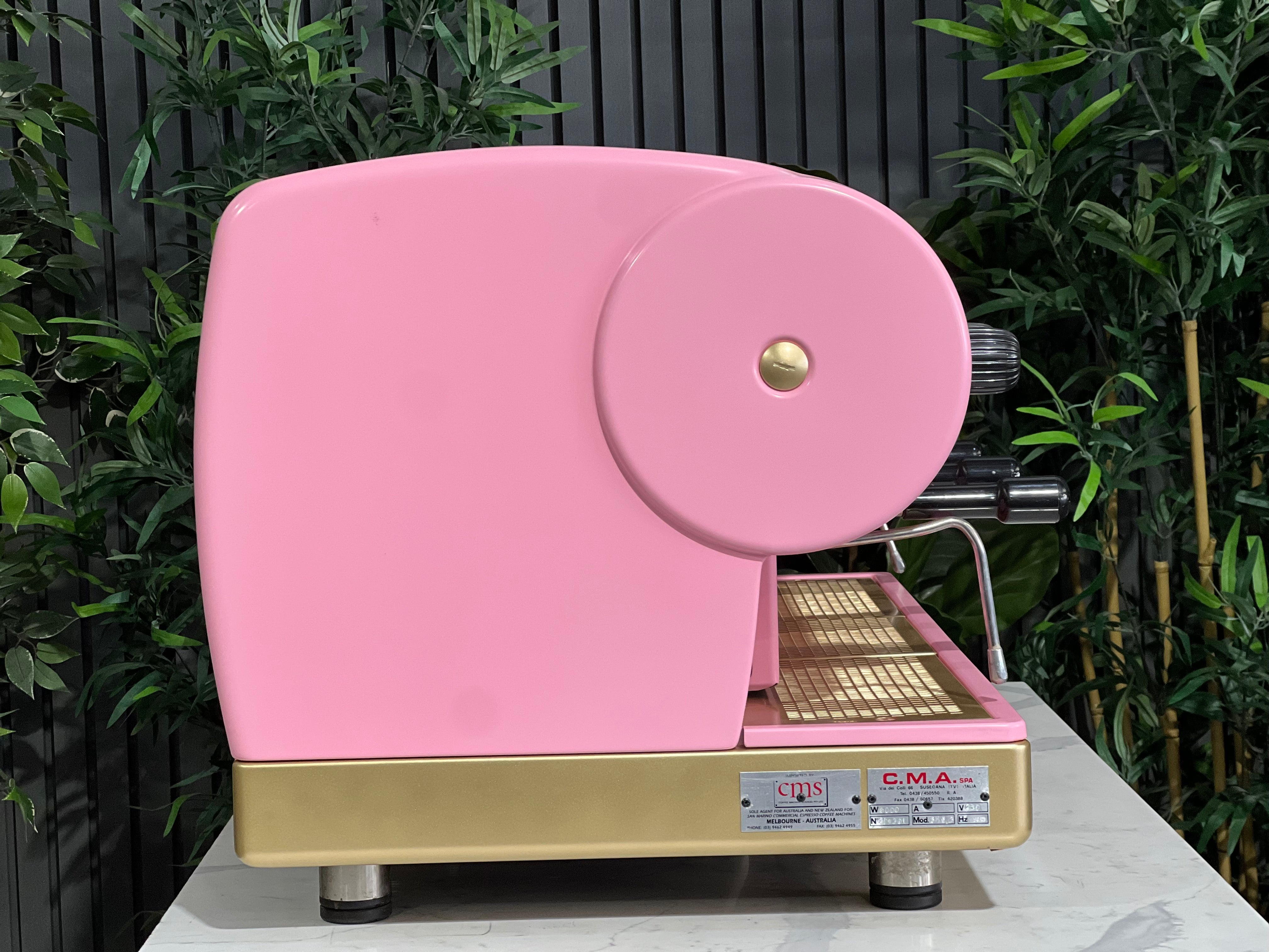 San Marino Lisa 3 Group Coffee Machine Pink & Gold