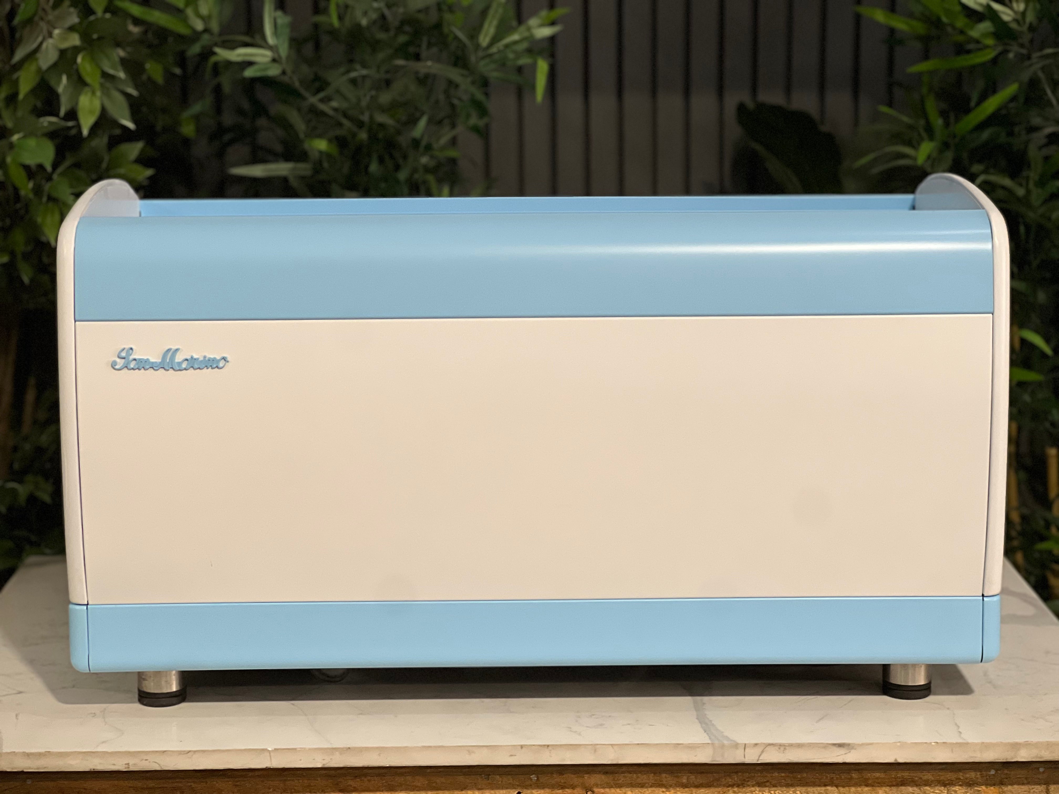 San Marino Lisa 3 Group Coffee Machine Blue & White