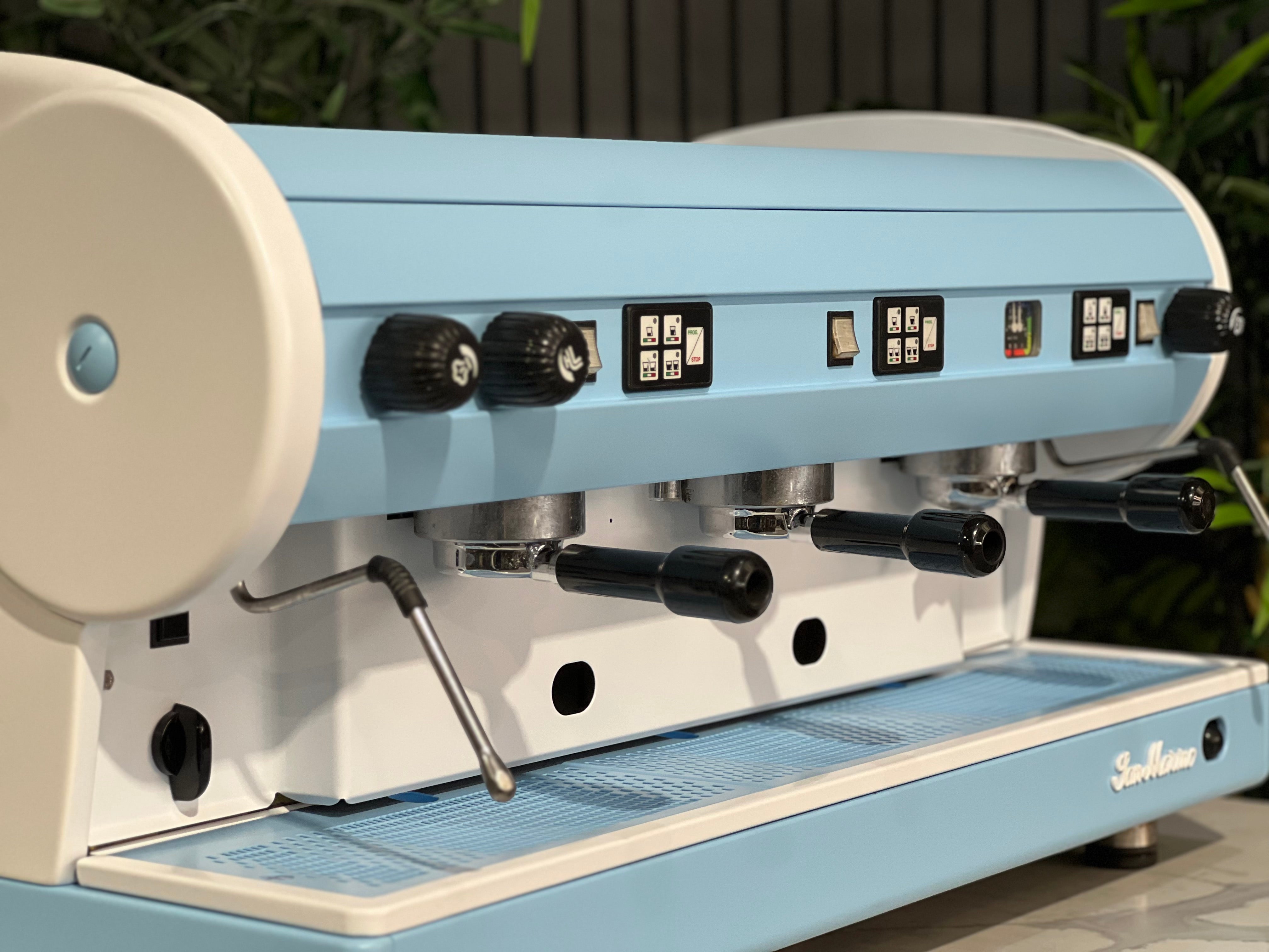 San Marino Lisa 3 Group Coffee Machine Blue & White