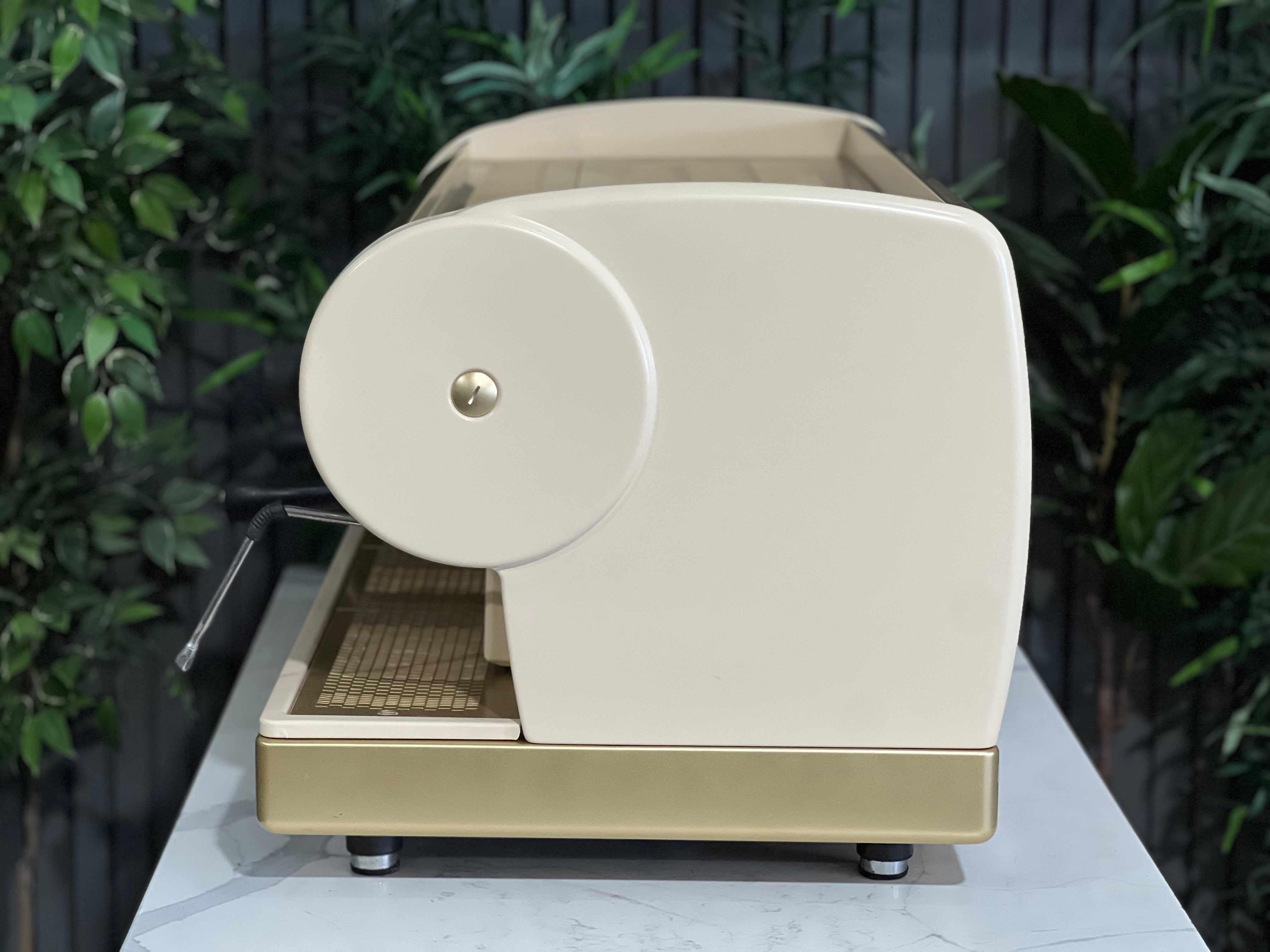 San Marino Lisa 3 Group Coffee Machine Cream & Gold