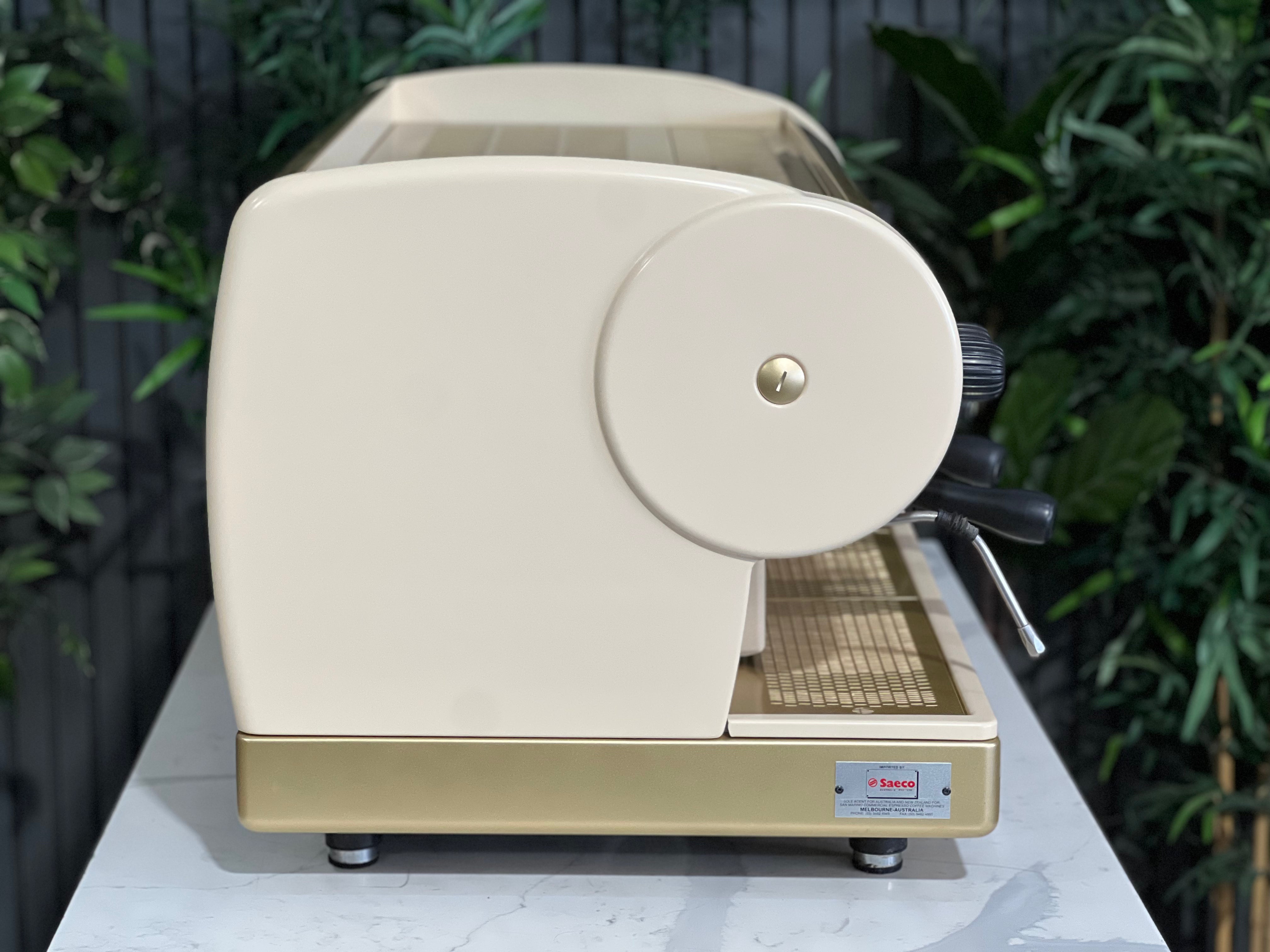 San Marino Lisa 3 Group Coffee Machine Cream & Gold