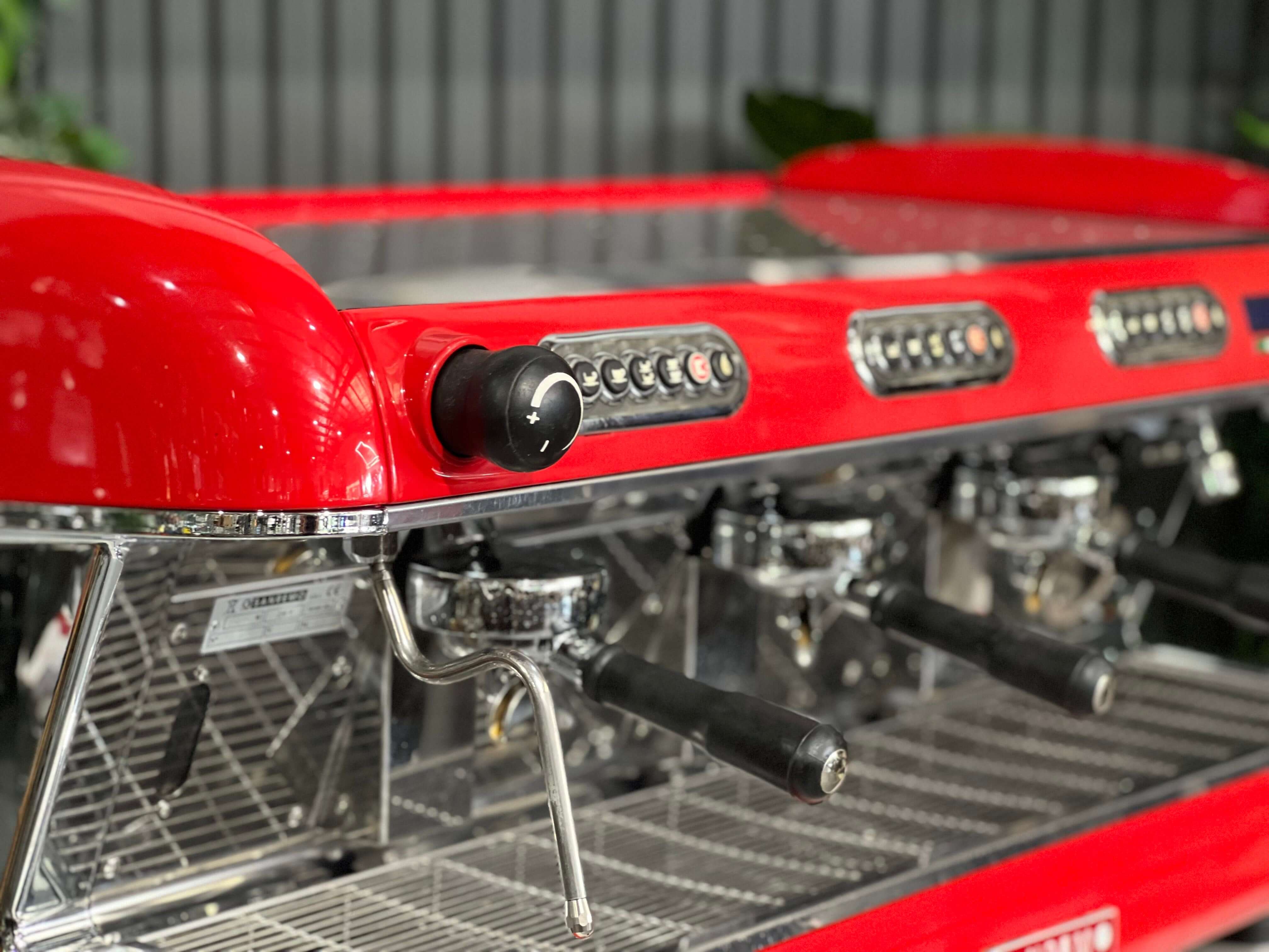 San Remo Verona 3 Group Coffee Machine Red