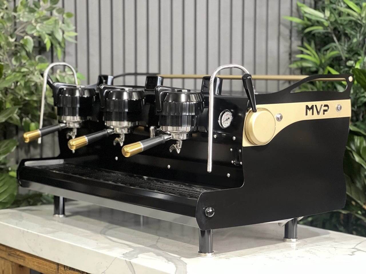 Synesso MVP Shot Timers 3 Group Black & Gold - Used