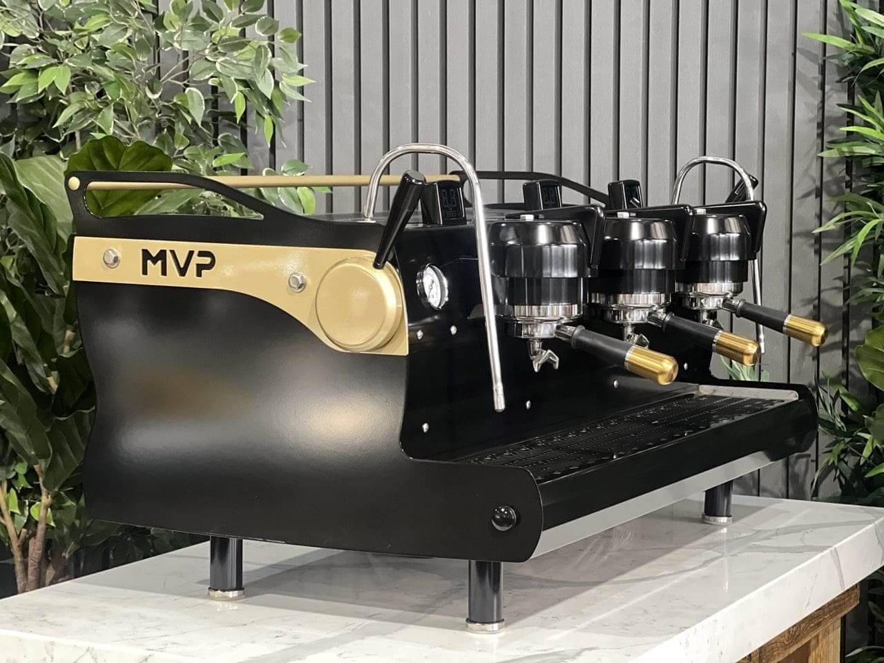 Synesso MVP Shot Timers 3 Group Black & Gold - Used