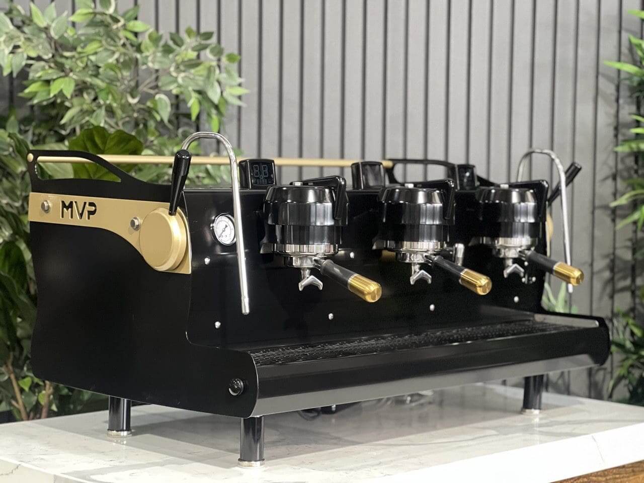 Synesso MVP Shot Timers 3 Group Black & Gold - Used