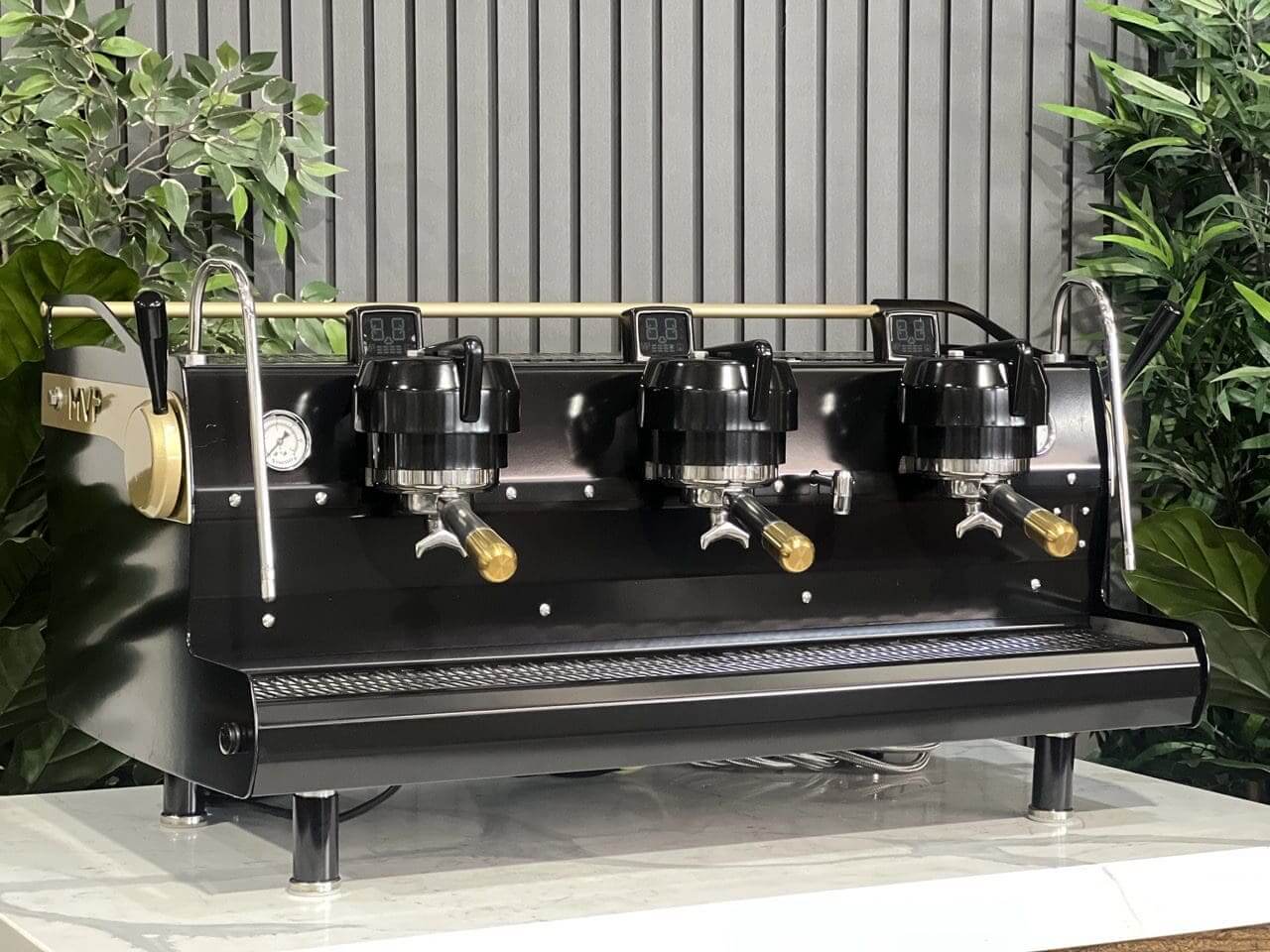 Synesso MVP Shot Timers 3 Group Black & Gold - Used