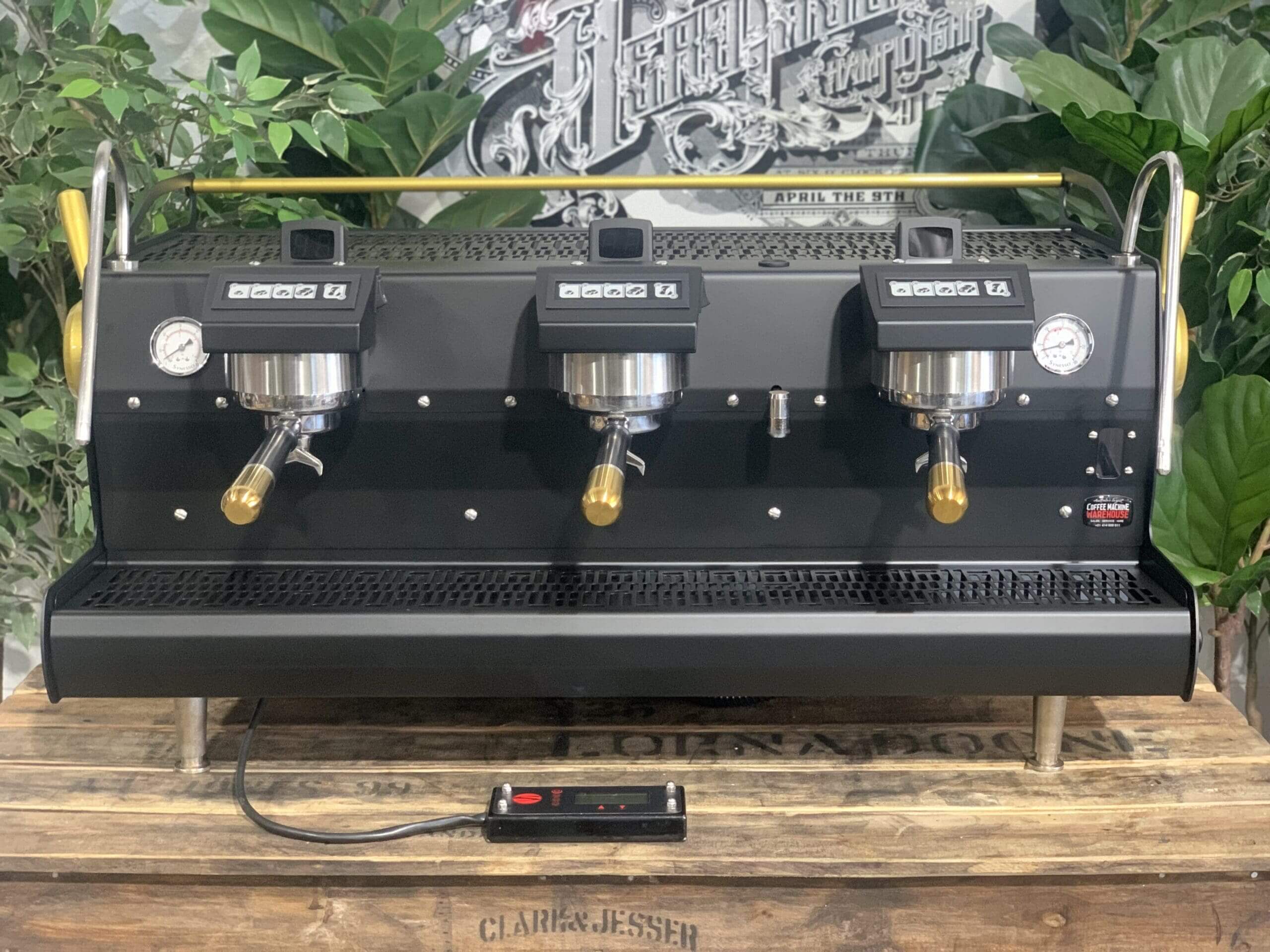 Synesso Sabre 3 Group Black & Gold Group Espresso Coffee Machine 1858 Princes Highway , Clayton VIC 3168 Coffee Machine WarehouseIMG_8098