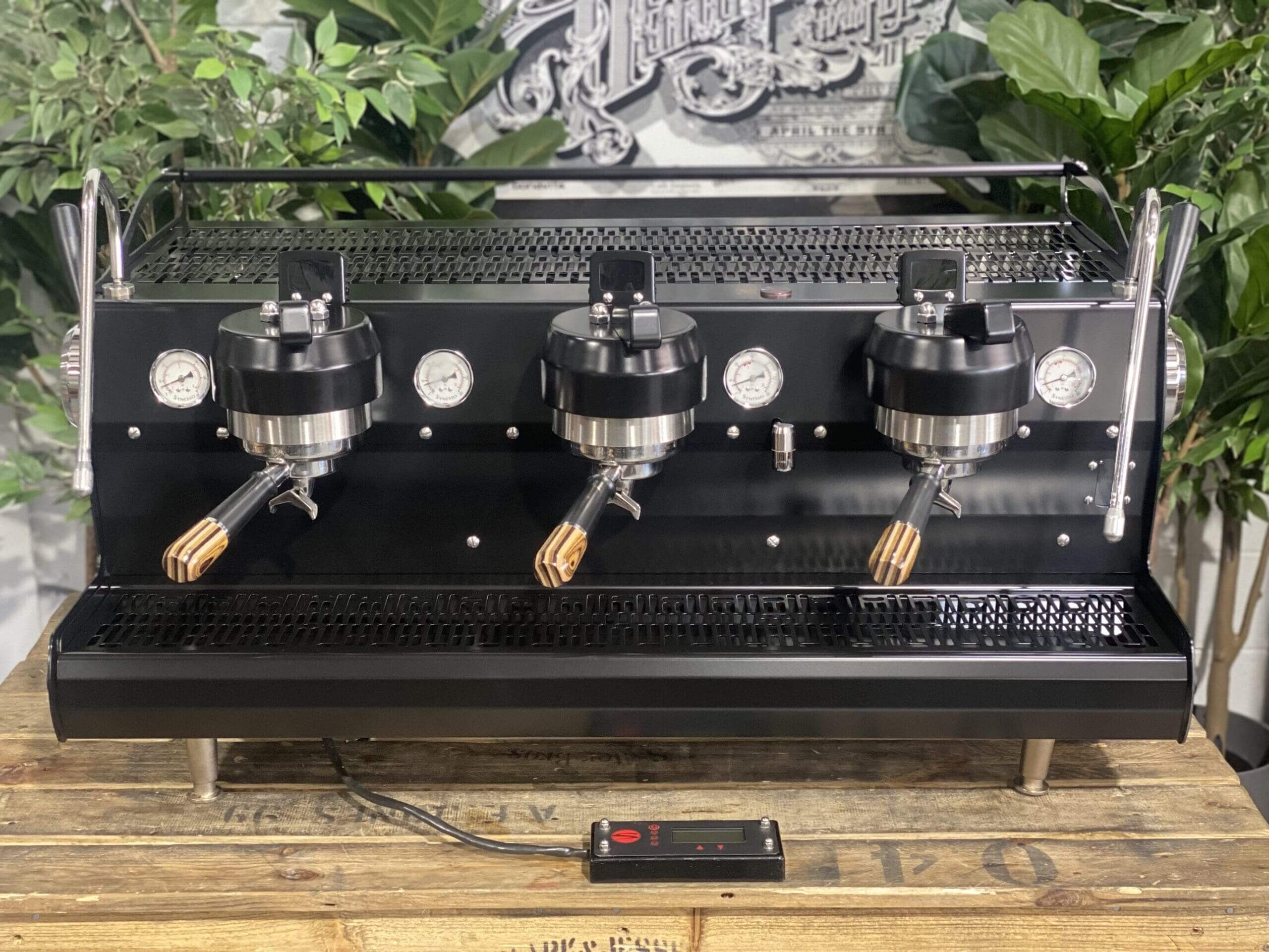Synesso Sabre Black & Timber 3 Group Espresso Coffee Machine 1858 Princes Highway , Clayton VIC 3168 Coffee Machine WarehouseIMG_2884