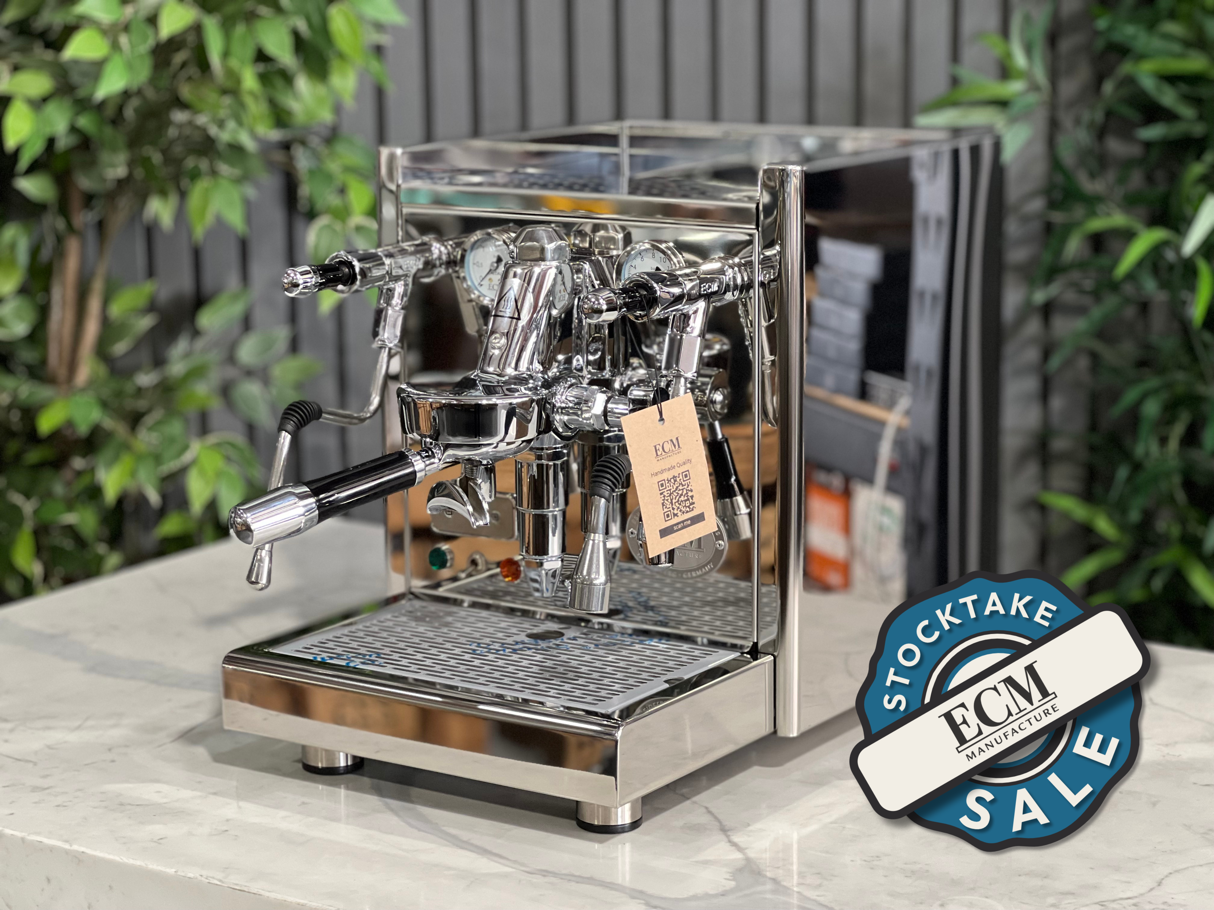 ECM Technika V Profi Rotary PID 1 Group Coffee Machine Stainless - New