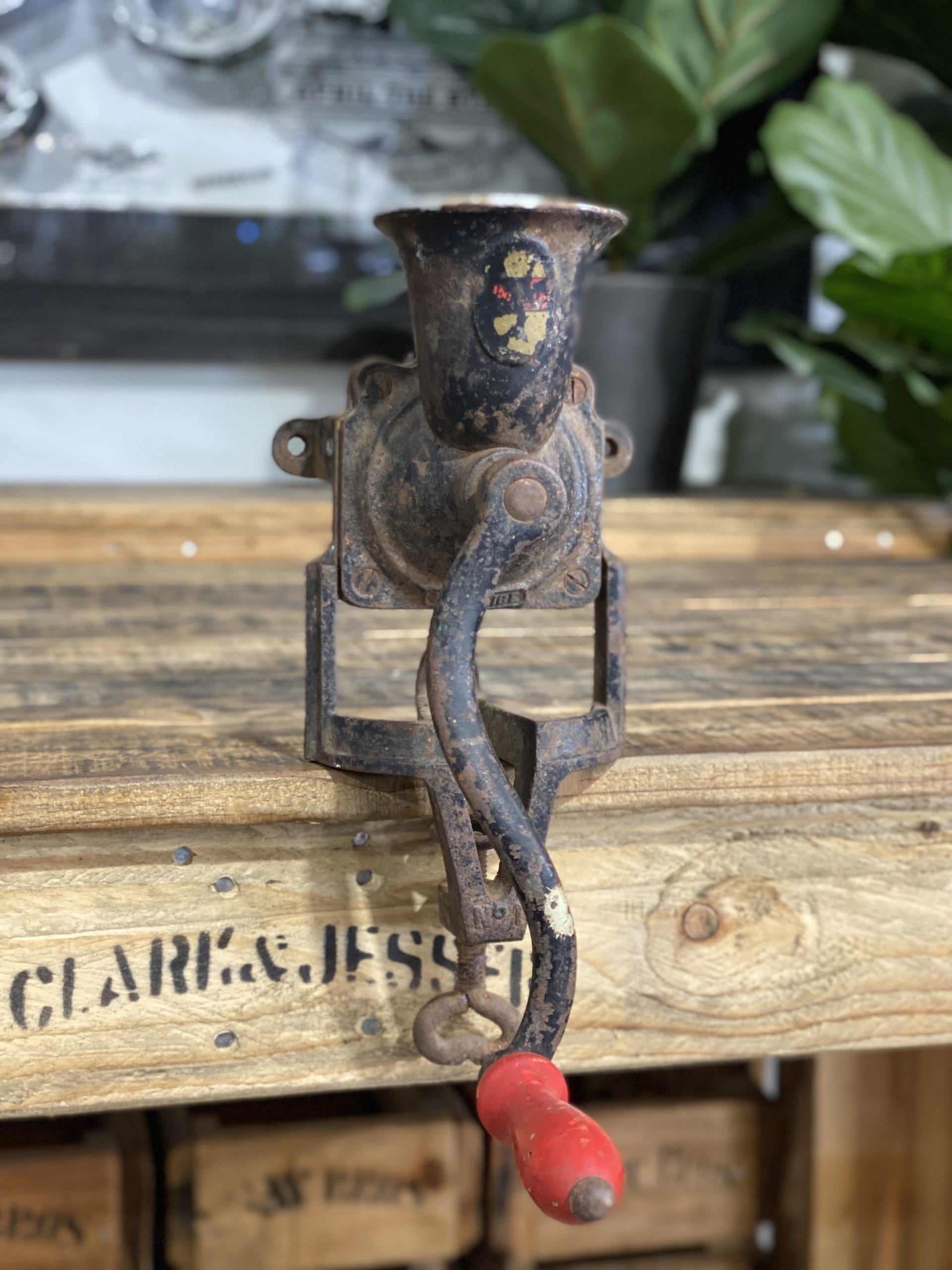 #24 1900’s Beatrice Bench Top Hand Coffee Grinder