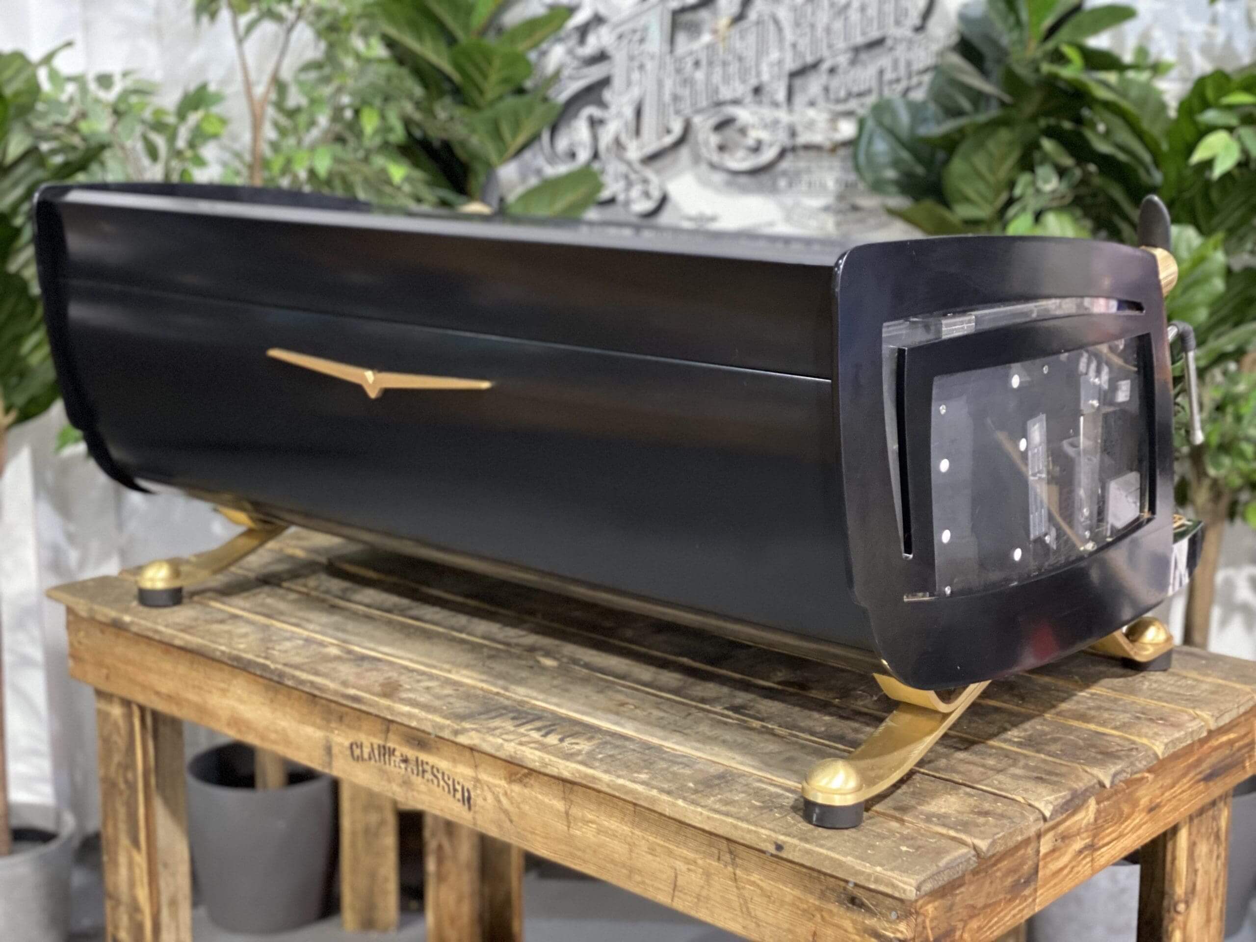 Victoria Arduino Black Eagle 3 Group Full Black Custom Anodized Gold Accents - Used