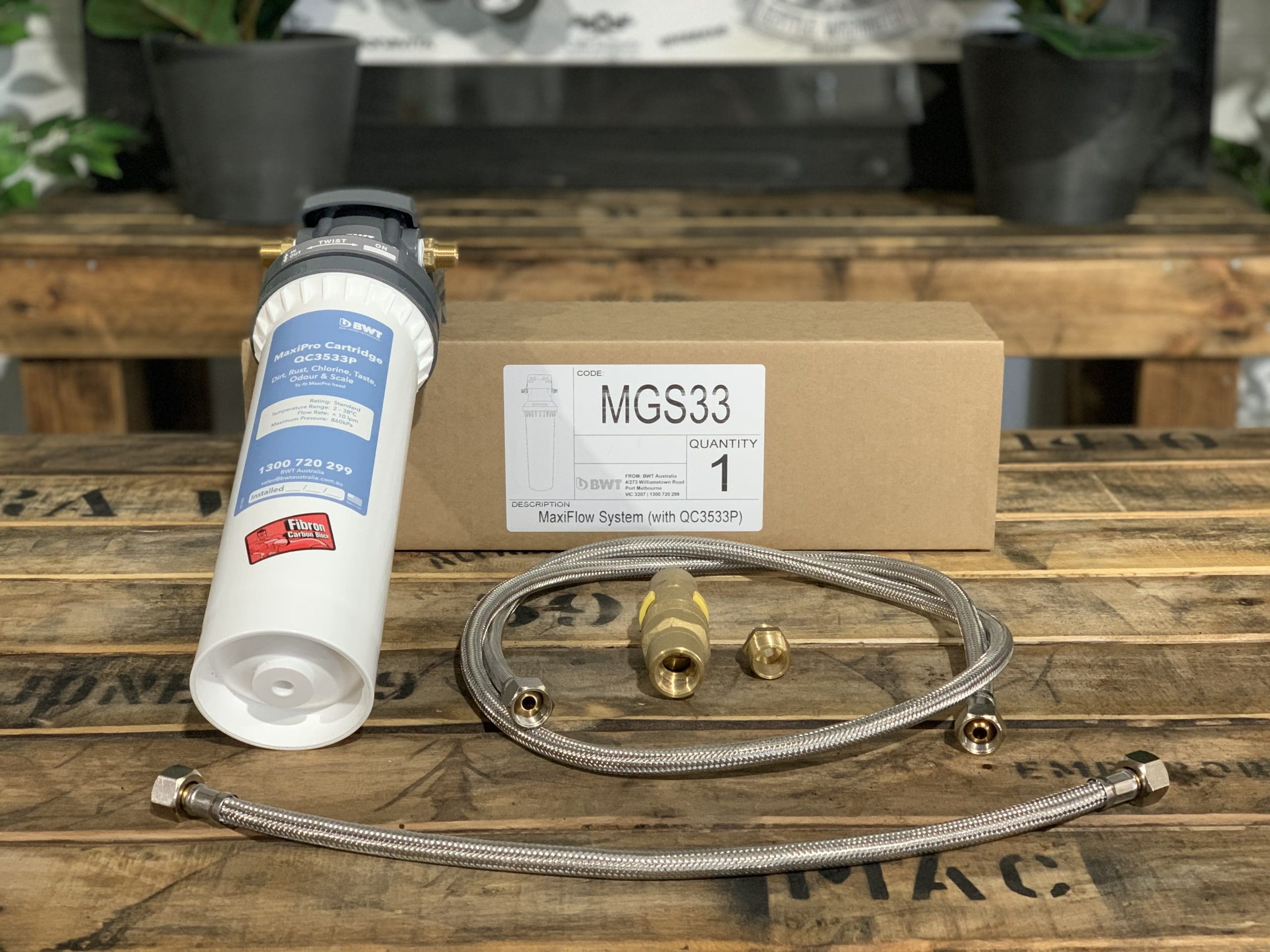 Plumbing Kit - Water Filter, Pressure Limiting Valve , Hoses & Fittings