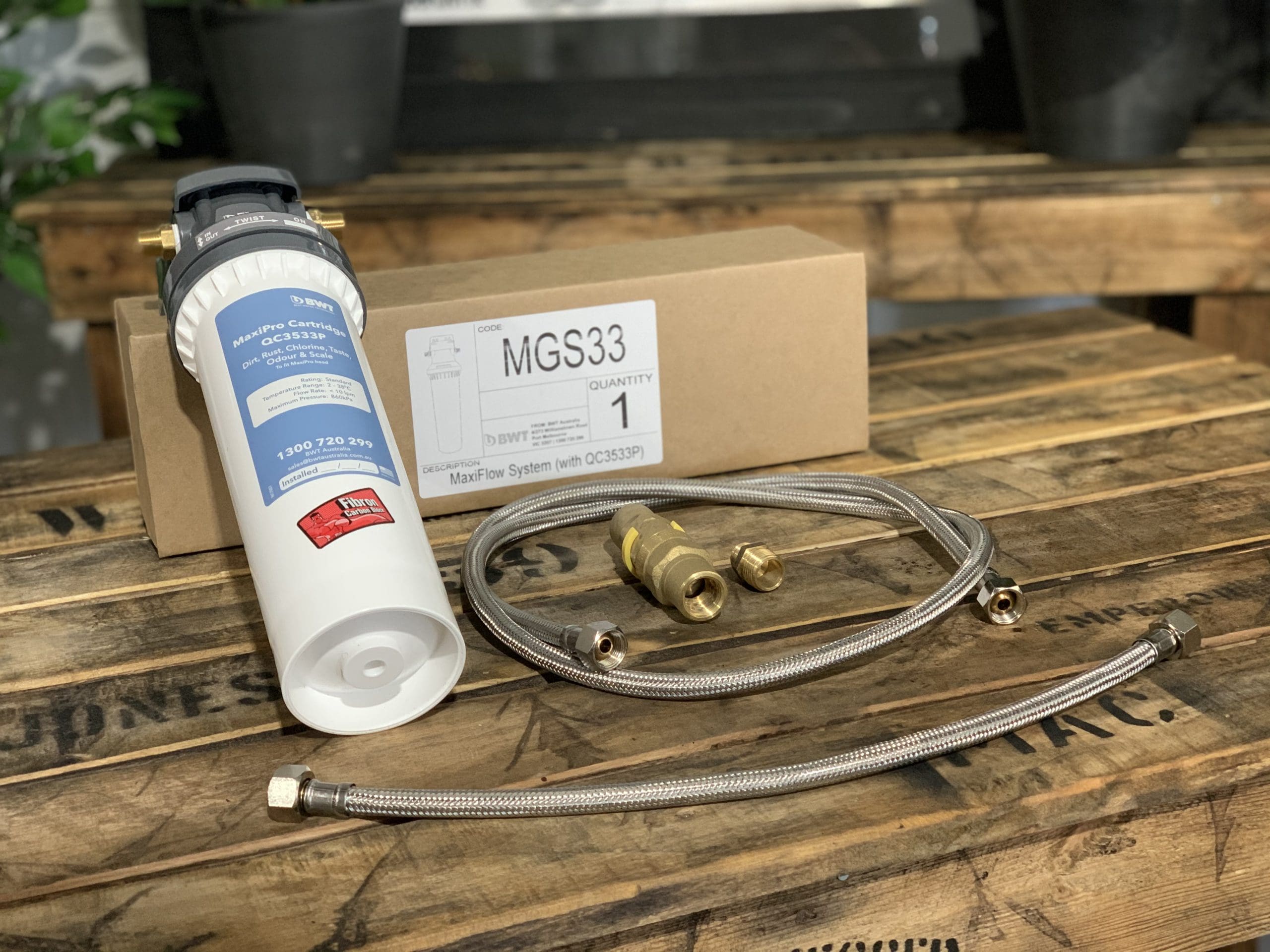 Plumbing Kit - Water Filter, Pressure Limiting Valve , Hoses & Fittings