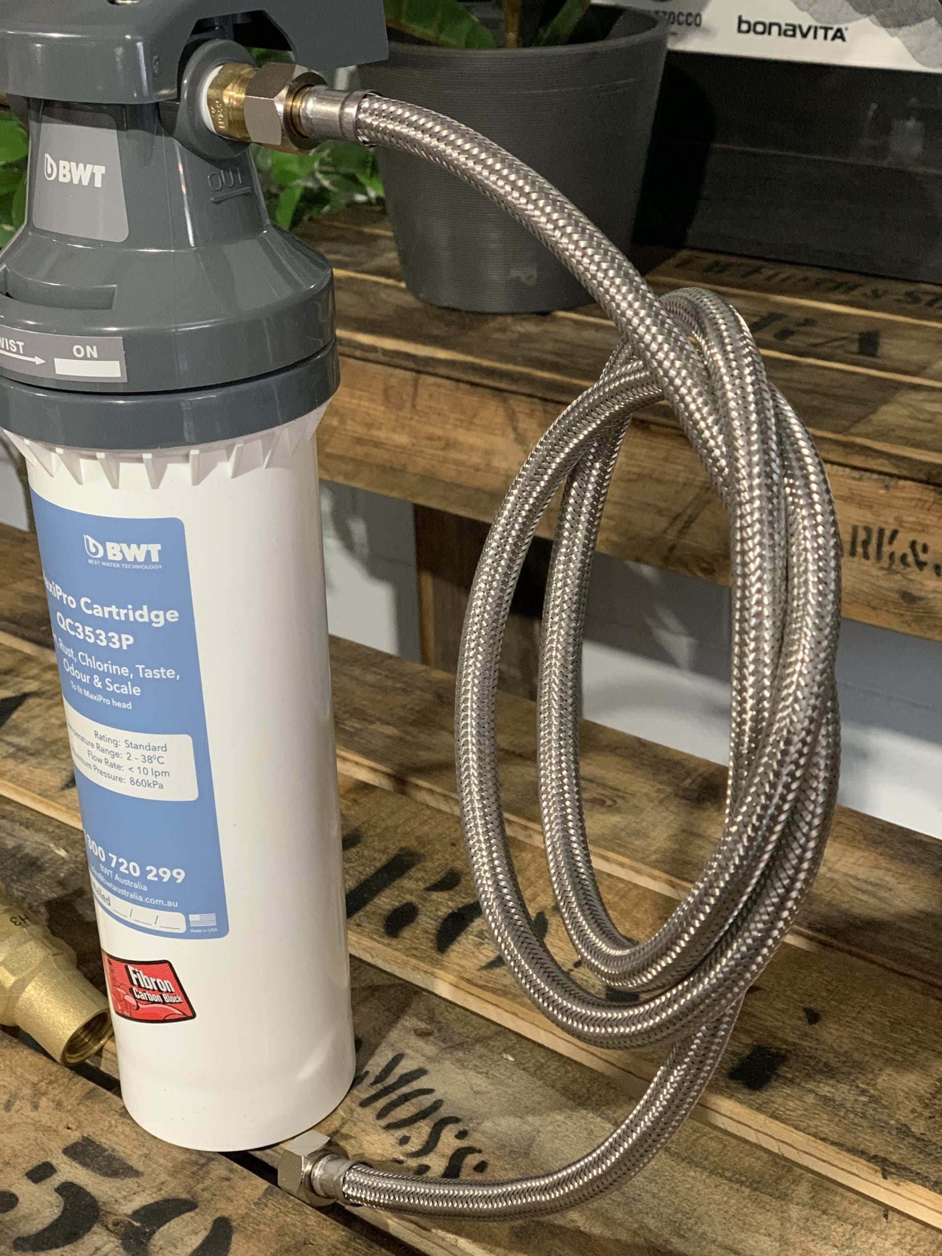 Plumbing Kit - Water Filter, Pressure Limiting Valve , Hoses & Fittings