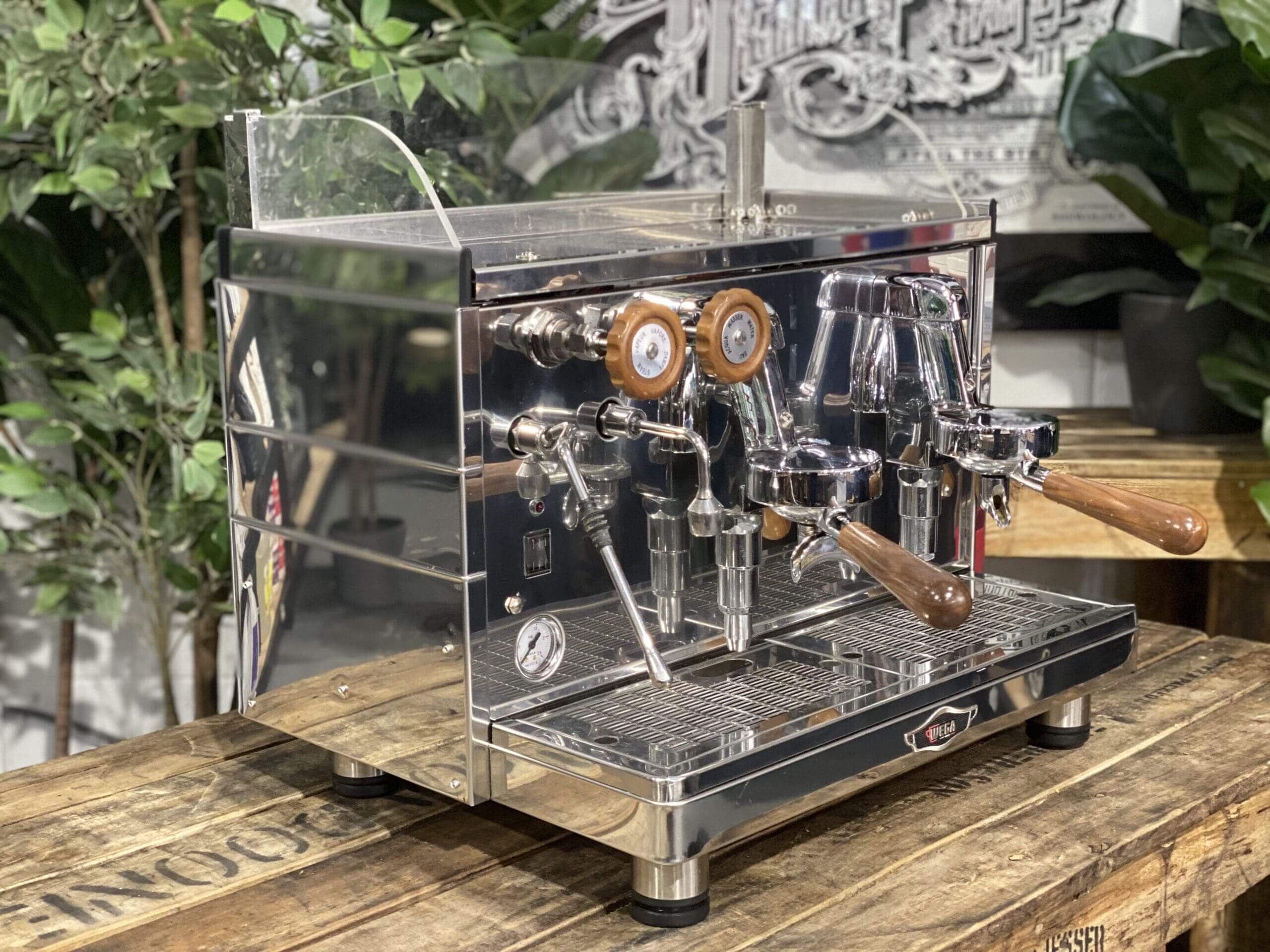 Wega Mini Nova Classic 2 Group Stainless & Timber - New